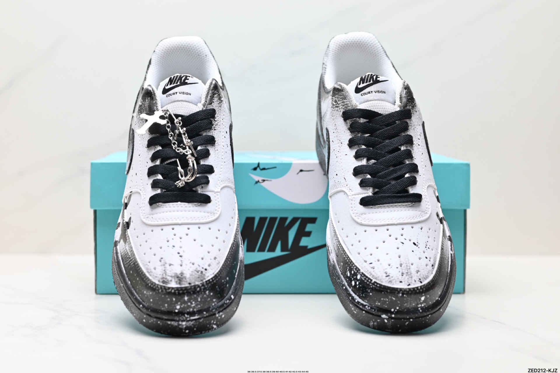 270 NIKE COURT VISION LO ‘DIY’定制 低帮百搭 透气休闲运动板鞋  DH2987-099