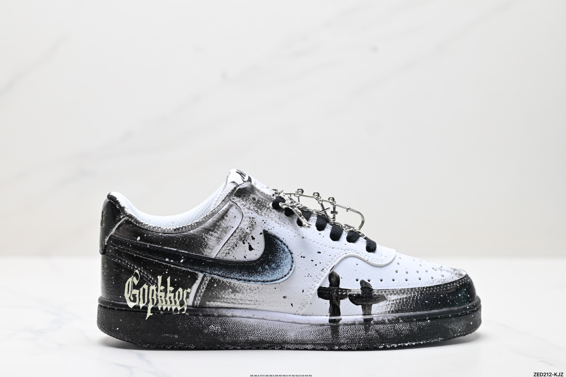 270 NIKE COURT VISION LO ‘DIY’定制 低帮百搭 透气休闲运动板鞋  DH2987-099