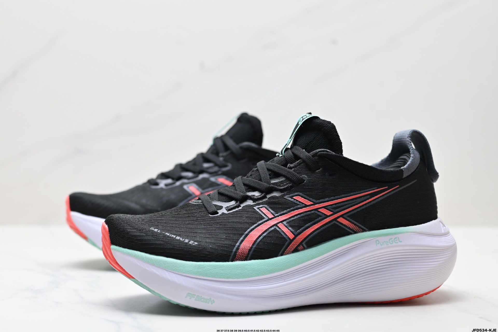 180 Asics Gel-Nimbus 27 舒适防滑耐磨低帮休闲跑步鞋  1011B958-001
