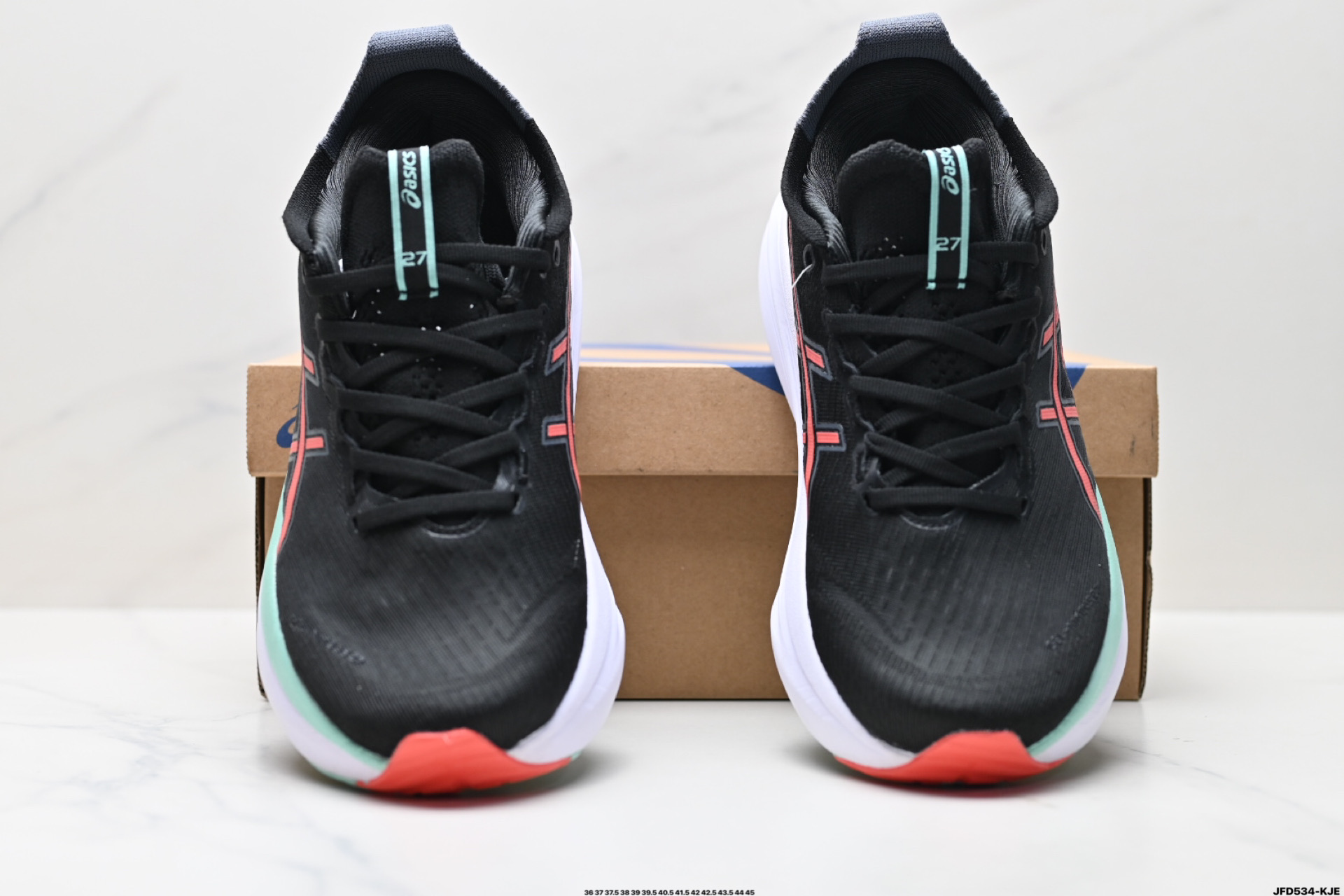 180 Asics Gel-Nimbus 27 舒适防滑耐磨低帮休闲跑步鞋  1011B958-001