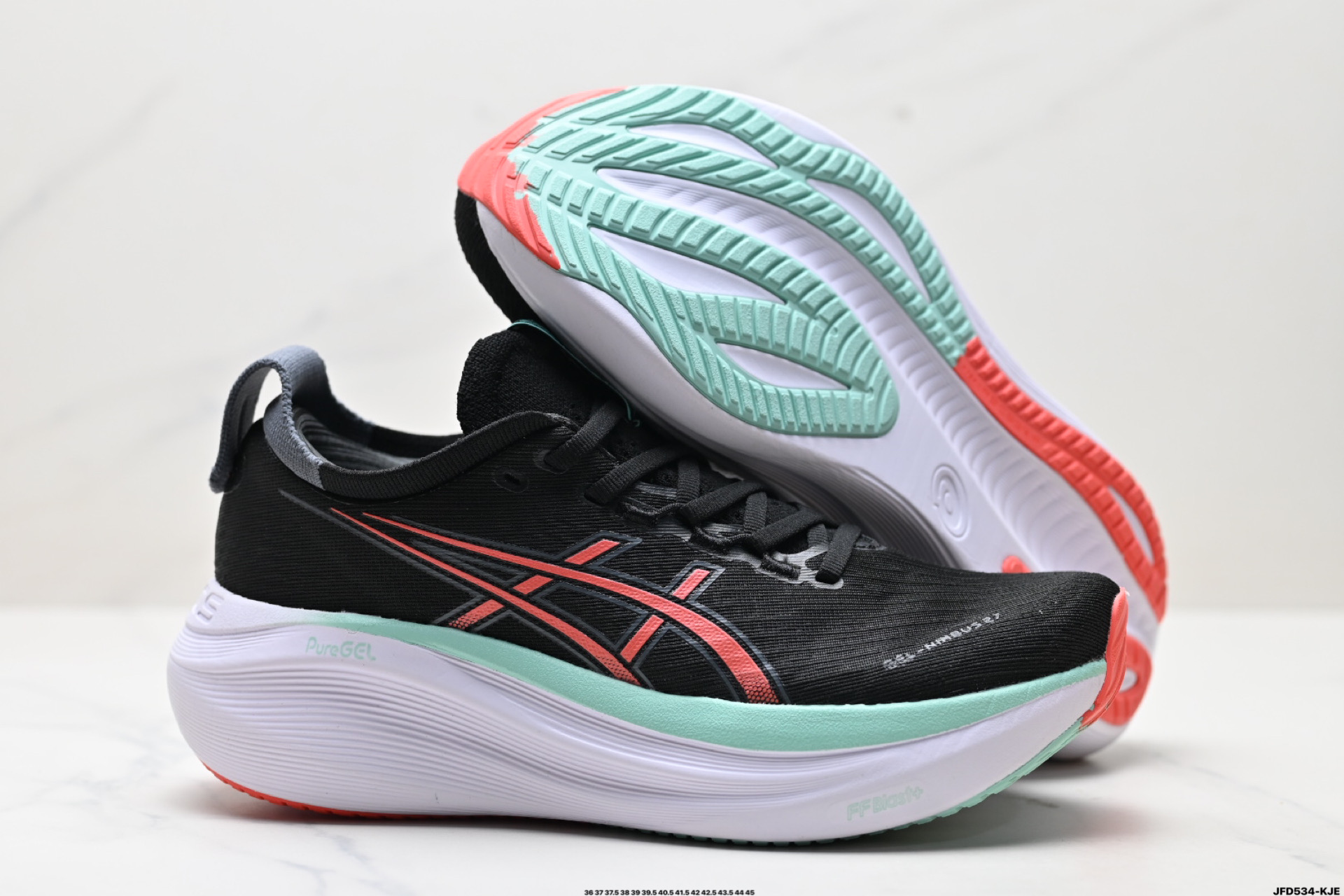 180 Asics Gel-Nimbus 27 舒适防滑耐磨低帮休闲跑步鞋  1011B958-001