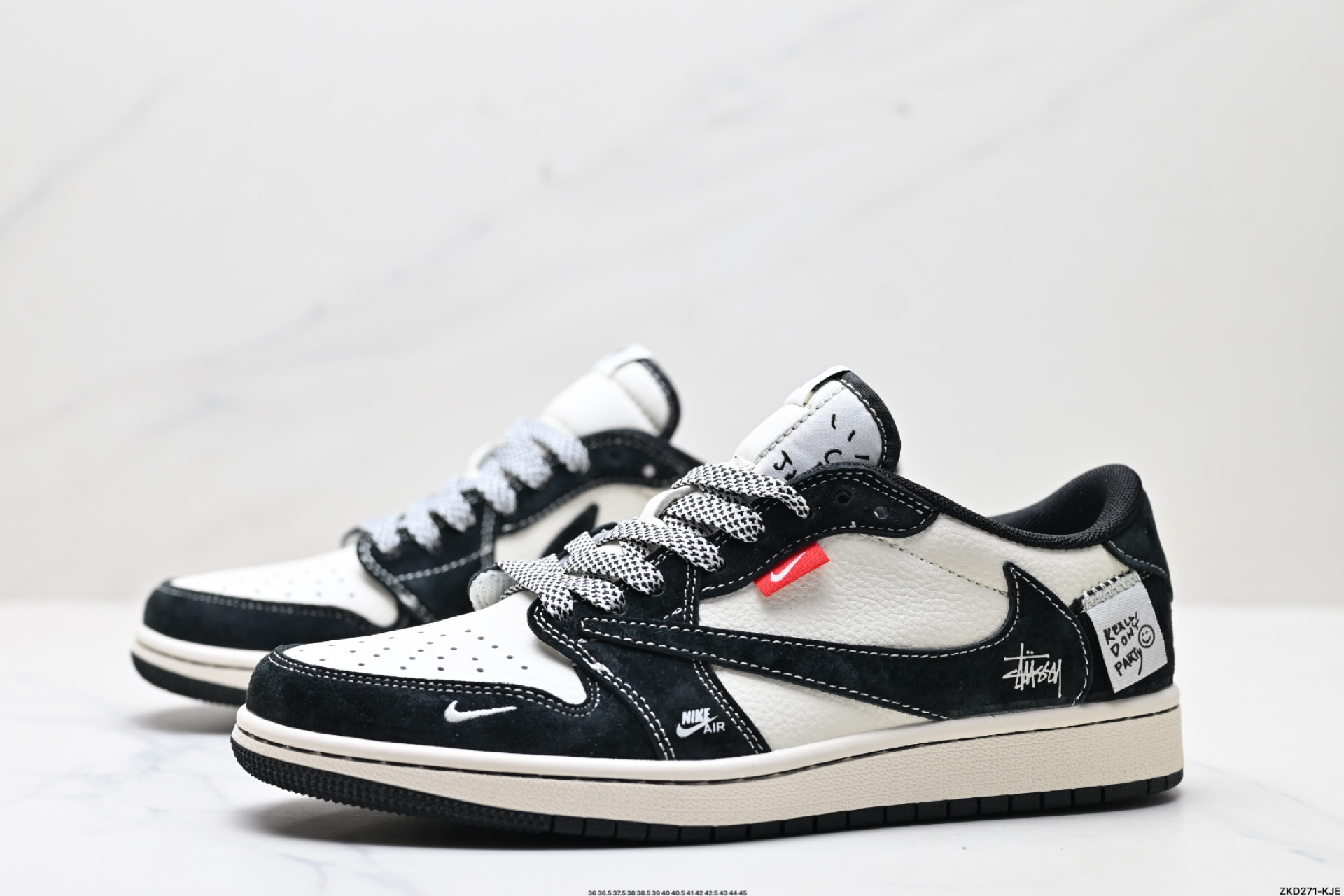 280 AJ1倒勾Travis Scott x Air Jordan 1 ” Reverse Mocha “ AJ1乔1 TS 闪电 联名倒钩 低帮文化篮球鞋 YX5066-299