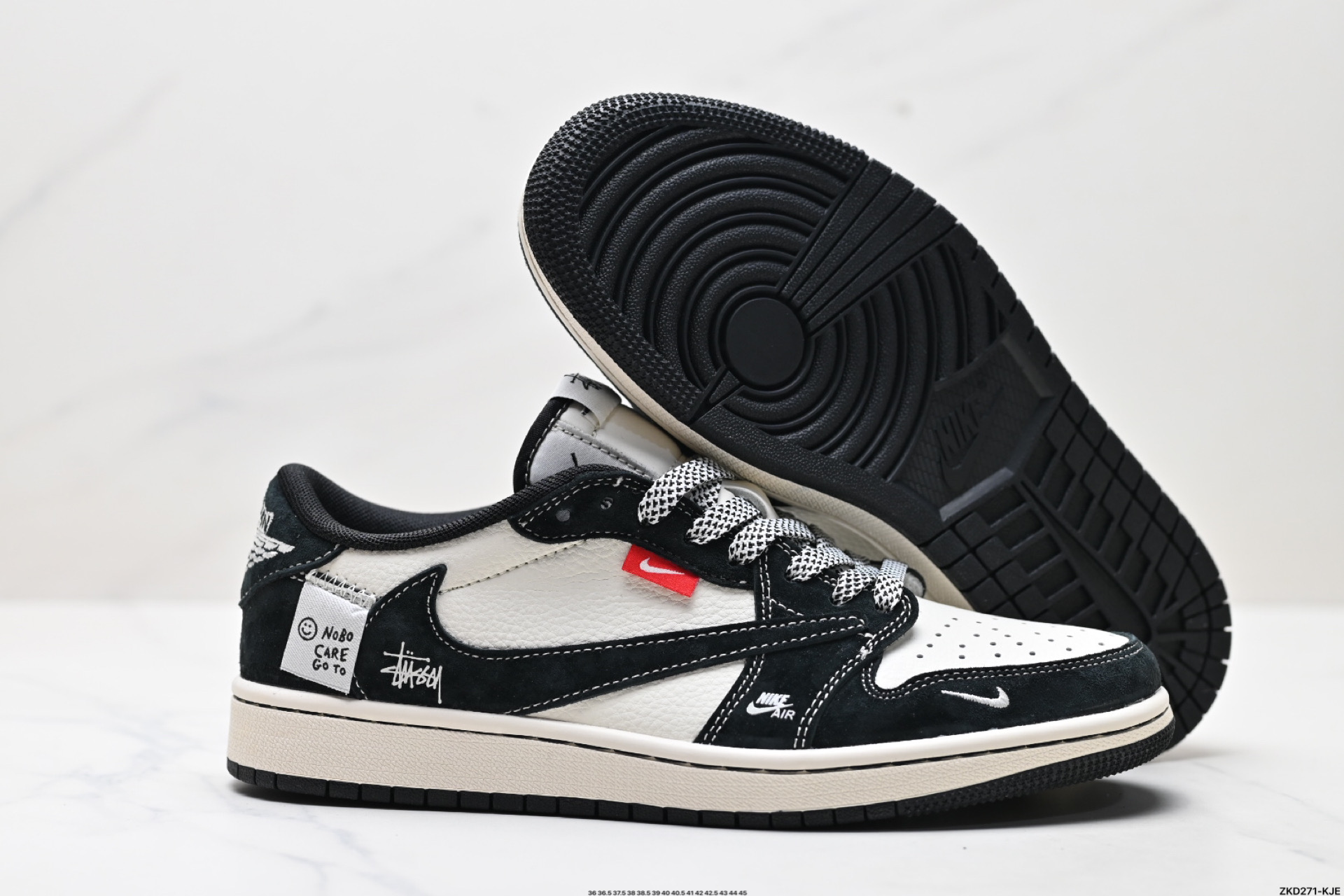 280 AJ1倒勾Travis Scott x Air Jordan 1 ” Reverse Mocha “ AJ1乔1 TS 闪电 联名倒钩 低帮文化篮球鞋 YX5066-299