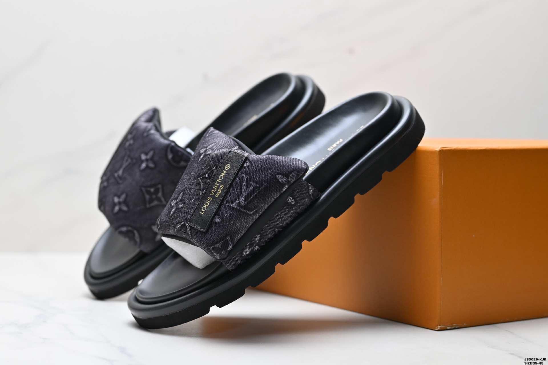 210 纯原LOUIS VUITTON路易威登 牛仔布 经典老花 LV 拖鞋