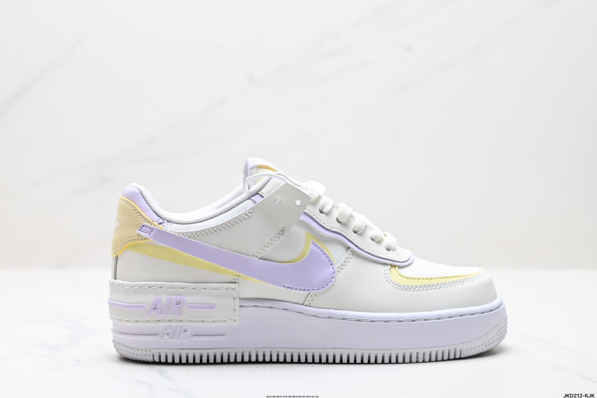 170 耐克NIKE WMNS Air Force 1 Shadow全新少女系解构主义设计 马卡龙空军一号轻量增高低帮百搭板鞋 DZ1847-113