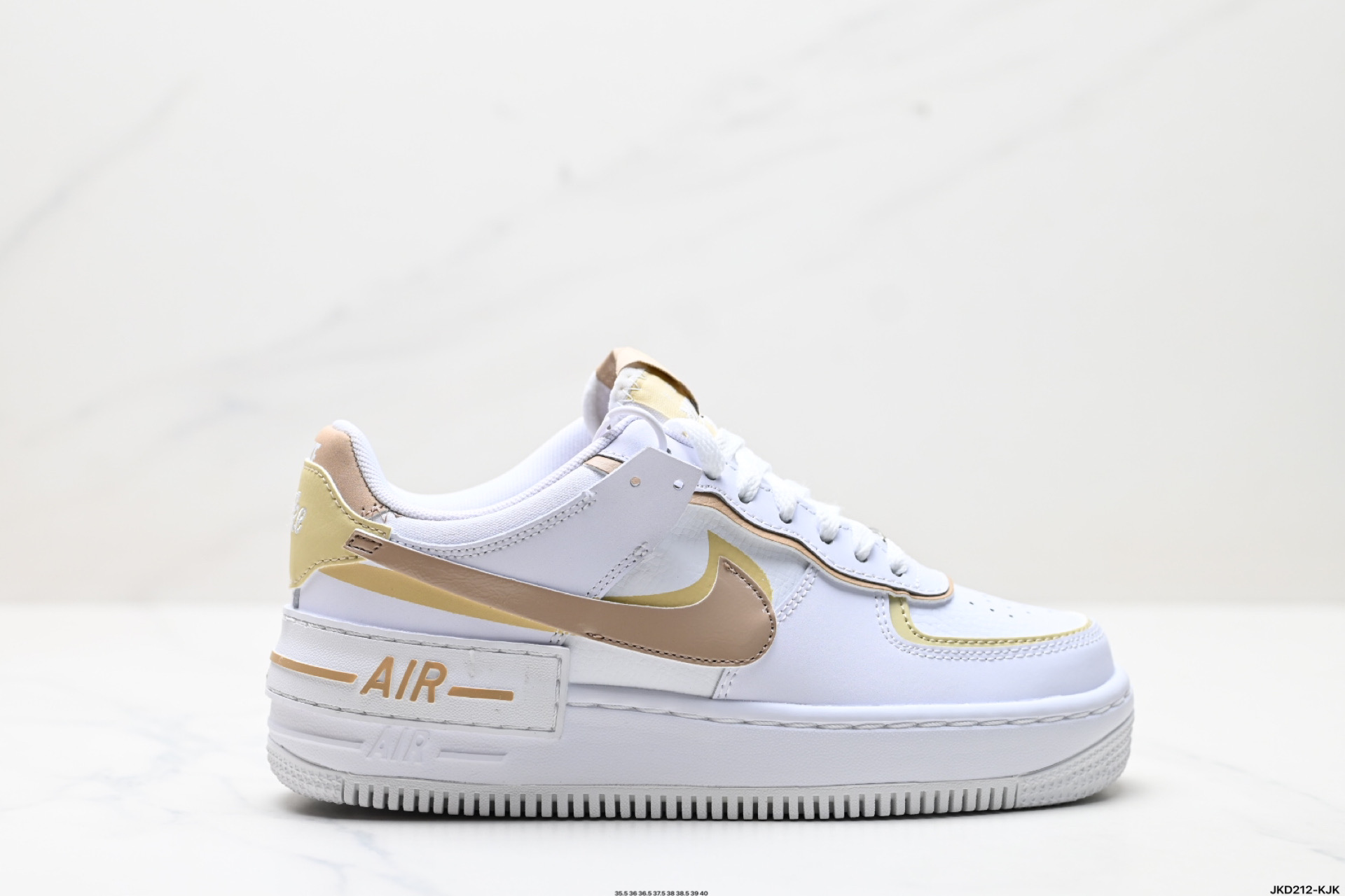 170 耐克NIKE WMNS Air Force 1 Shadow全新少女系解构主义设计 马卡龙空军一号轻量增高低帮百搭板鞋 DZ1847-113