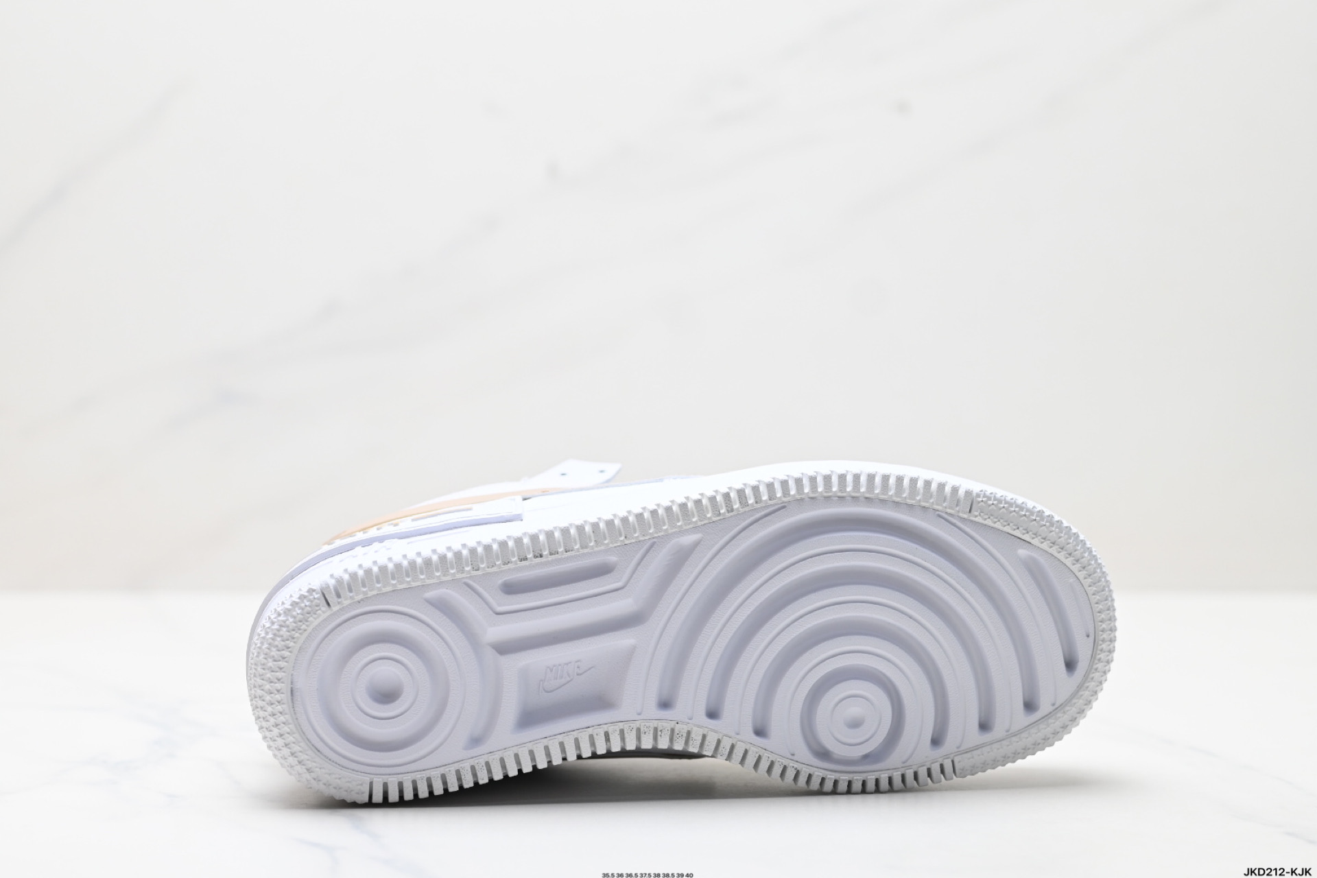 耐克NIKE WMNS Air Force 1 Shadow全新少女系解构主义设计 马卡龙空军一号轻量增高低帮百搭板鞋 DZ1847-111
