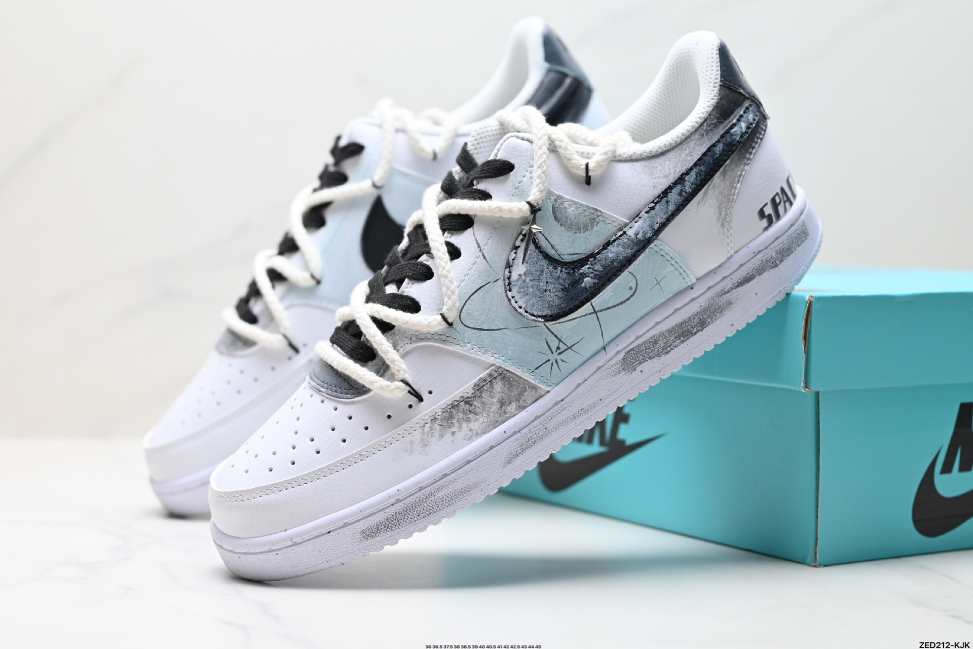 270 NIKE COURT VISION LO ‘DIY’定制 低帮百搭 透气休闲运动板鞋 DH2987-088