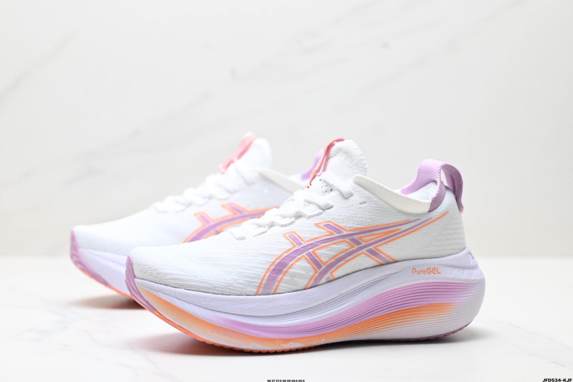180 Asics Gel-Nimbus 27 舒适防滑耐磨低帮休闲跑步鞋 1012B753-101