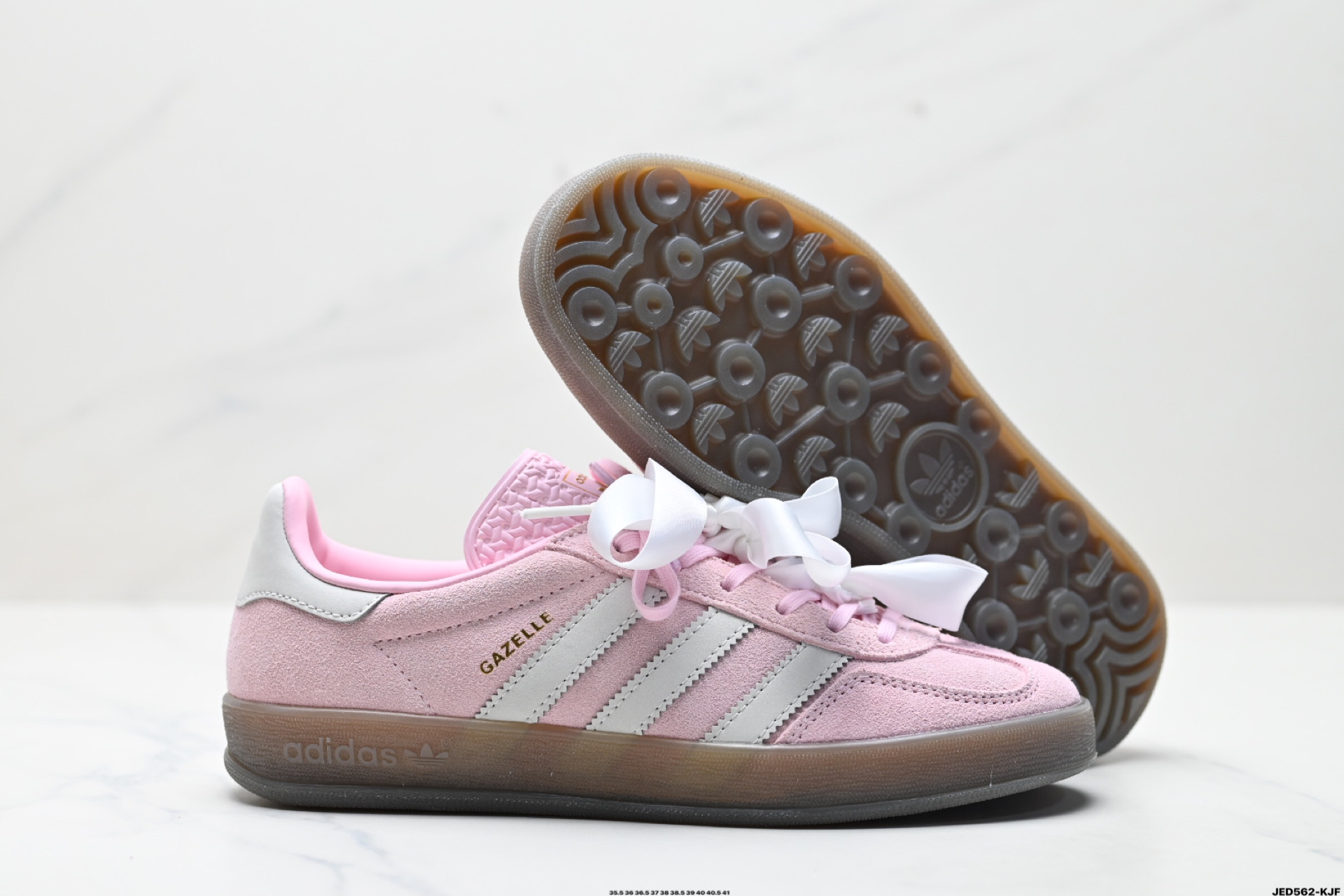 160 adidas Originals Gazelle Indoor 三叶草休闲防滑耐磨低帮板鞋 JI2716