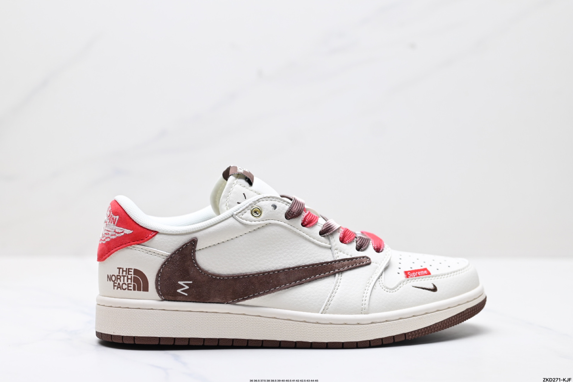 280 AJ1倒勾Travis Scott x Air Jordan 1 ” Reverse Mocha “ AJ1乔1 TS 闪电 联名倒钩 低帮文化篮球鞋 FC1688-213