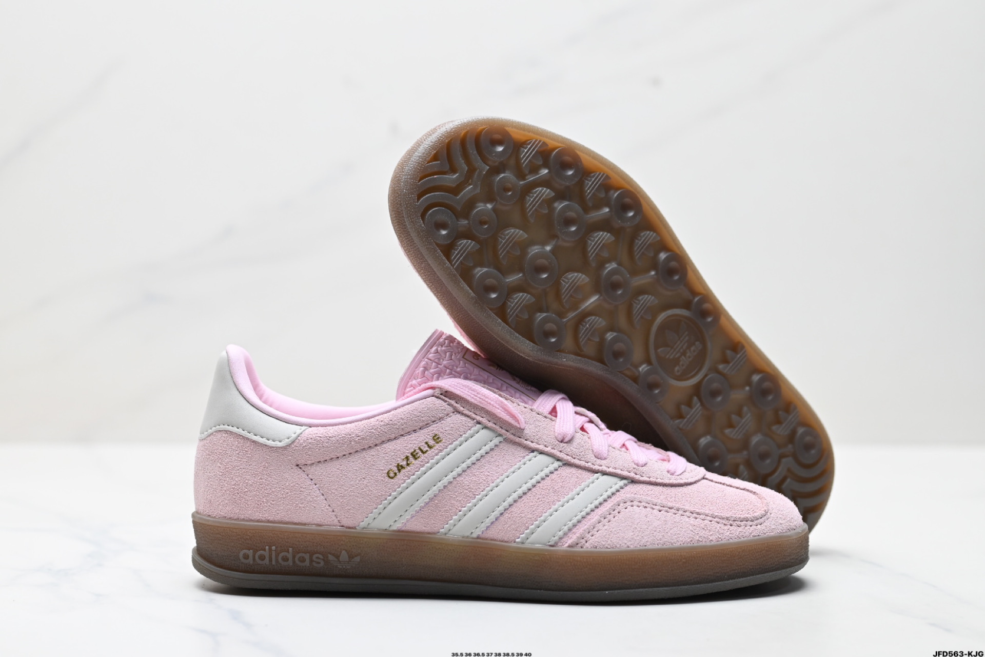 180 adidas Originals Gazelle Indoor 三叶草休闲防滑耐磨低帮板鞋  JI2716