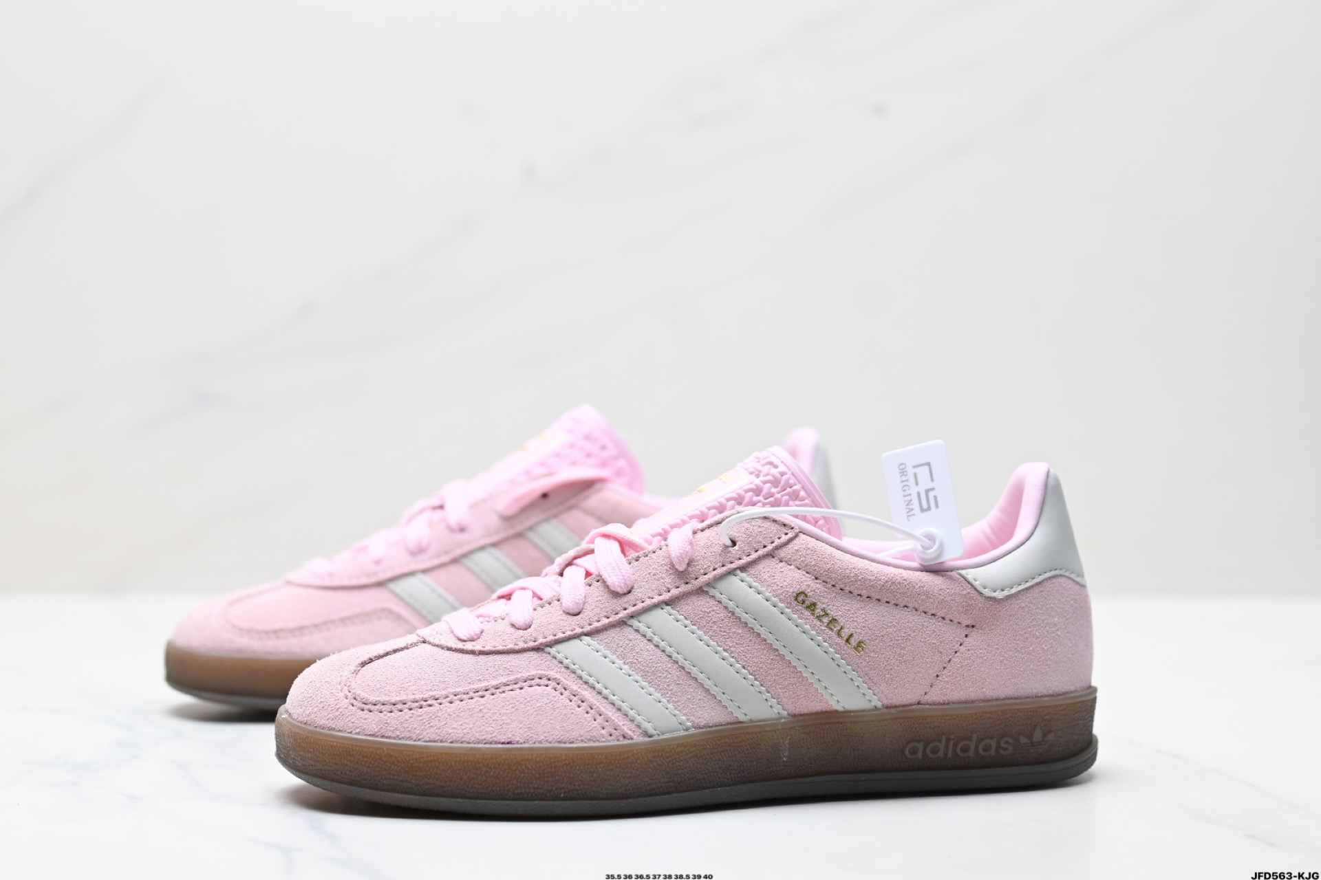 180 adidas Originals Gazelle Indoor 三叶草休闲防滑耐磨低帮板鞋 JI2716