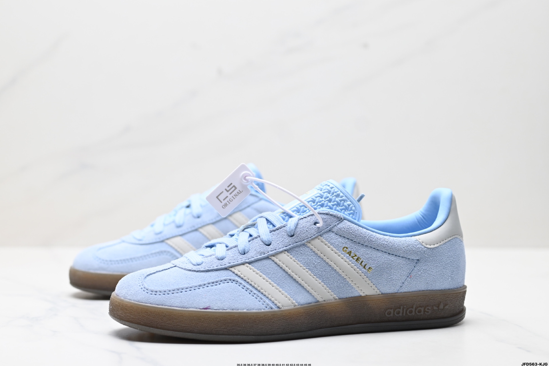 180 adidas Originals Gazelle Indoor 三叶草休闲防滑耐磨低帮板鞋 JI2717