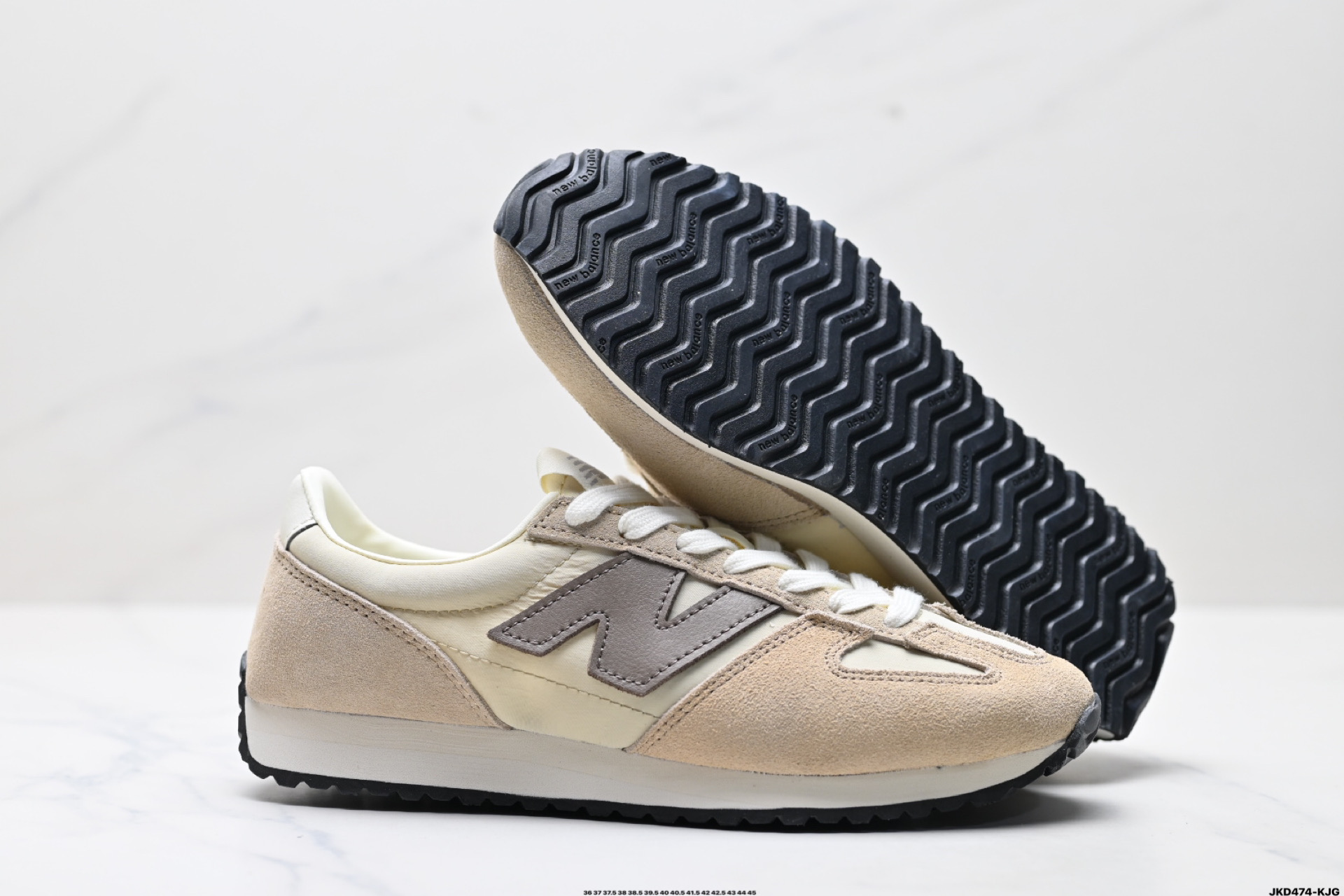 170 New Balance NB 471系列 织物牛剖层革 复古时尚 防滑耐磨低帮 生活休闲鞋  U471AI