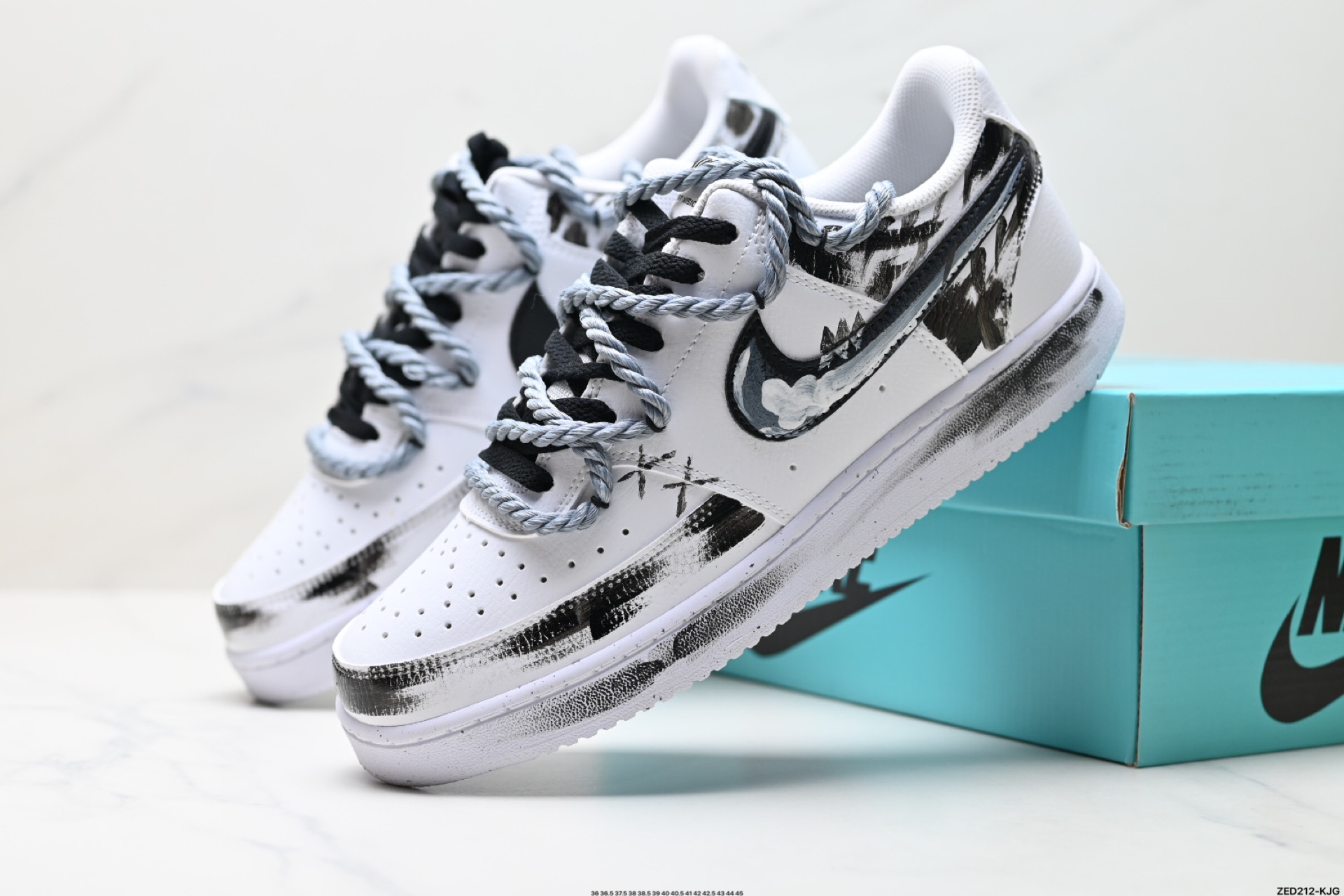 270 NIKE COURT VISION LO ‘DIY’定制 低帮百搭 透气休闲运动板鞋   DH2987-211