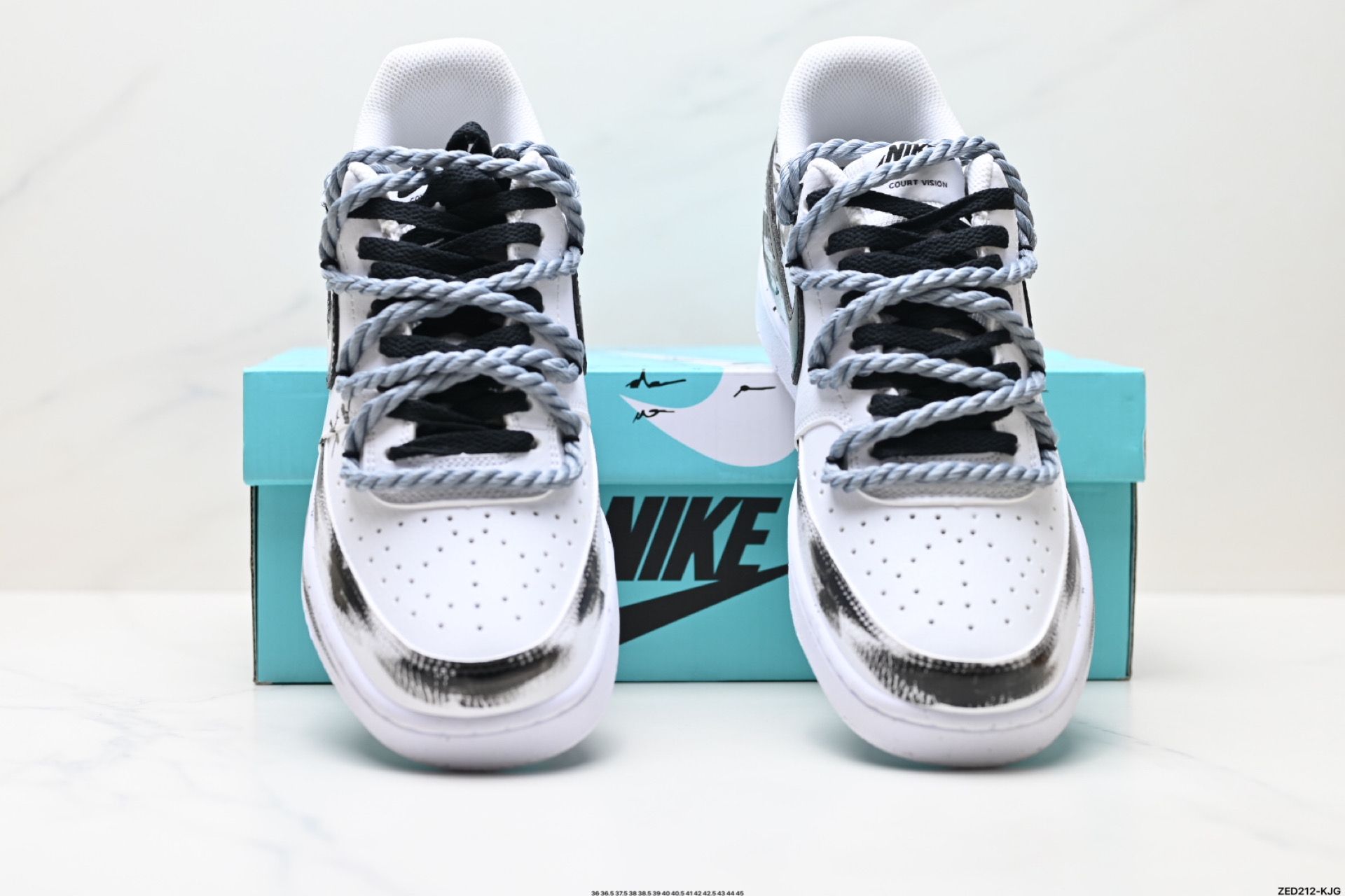 270 NIKE COURT VISION LO ‘DIY’定制 低帮百搭 透气休闲运动板鞋   DH2987-211
