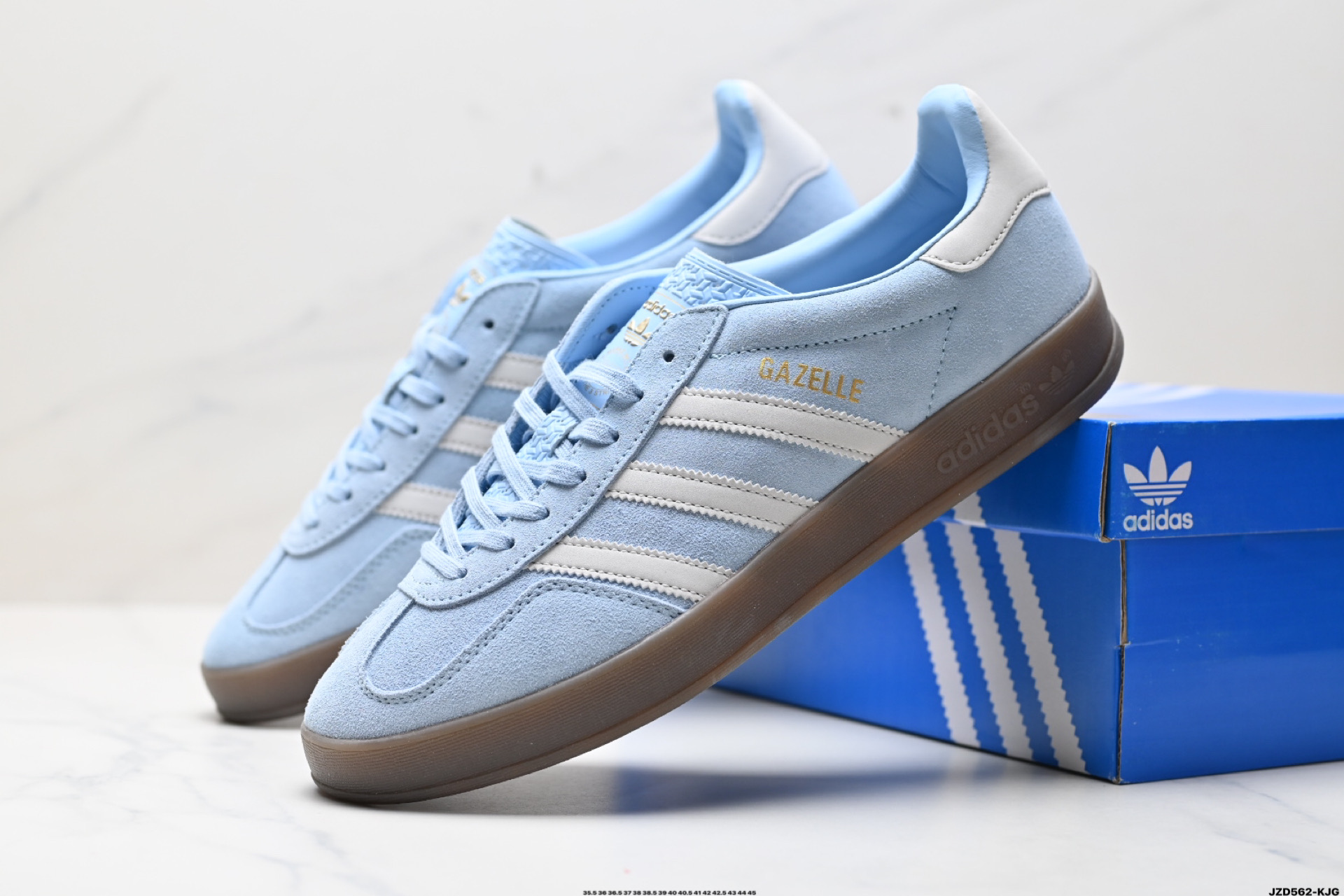 150 adidas Originals Gazelle Indoor 三叶草休闲防滑耐磨低帮板鞋  JI2717