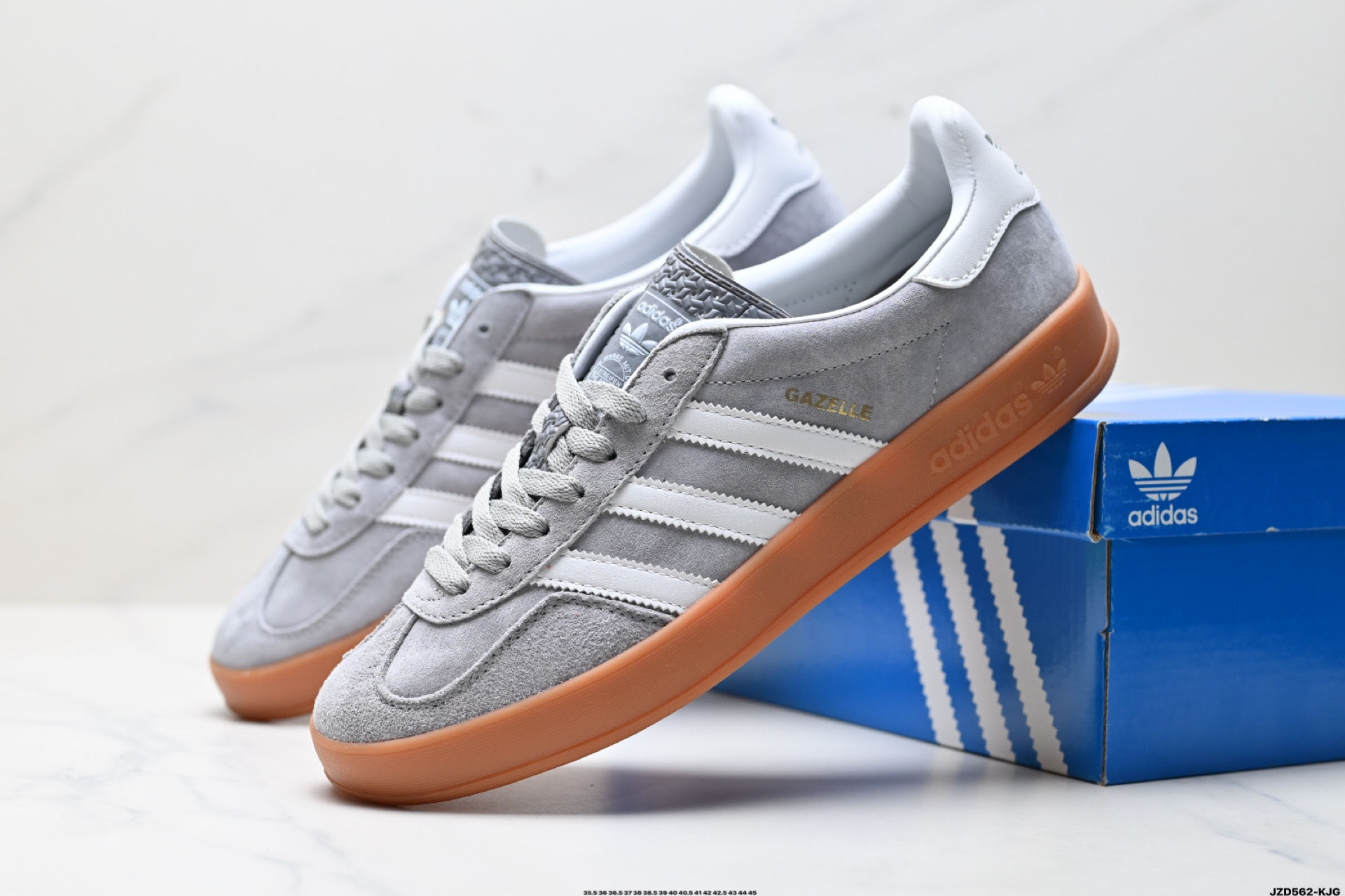 150 adidas Originals Gazelle Indoor 三叶草休闲防滑耐磨低帮板鞋  JI2717