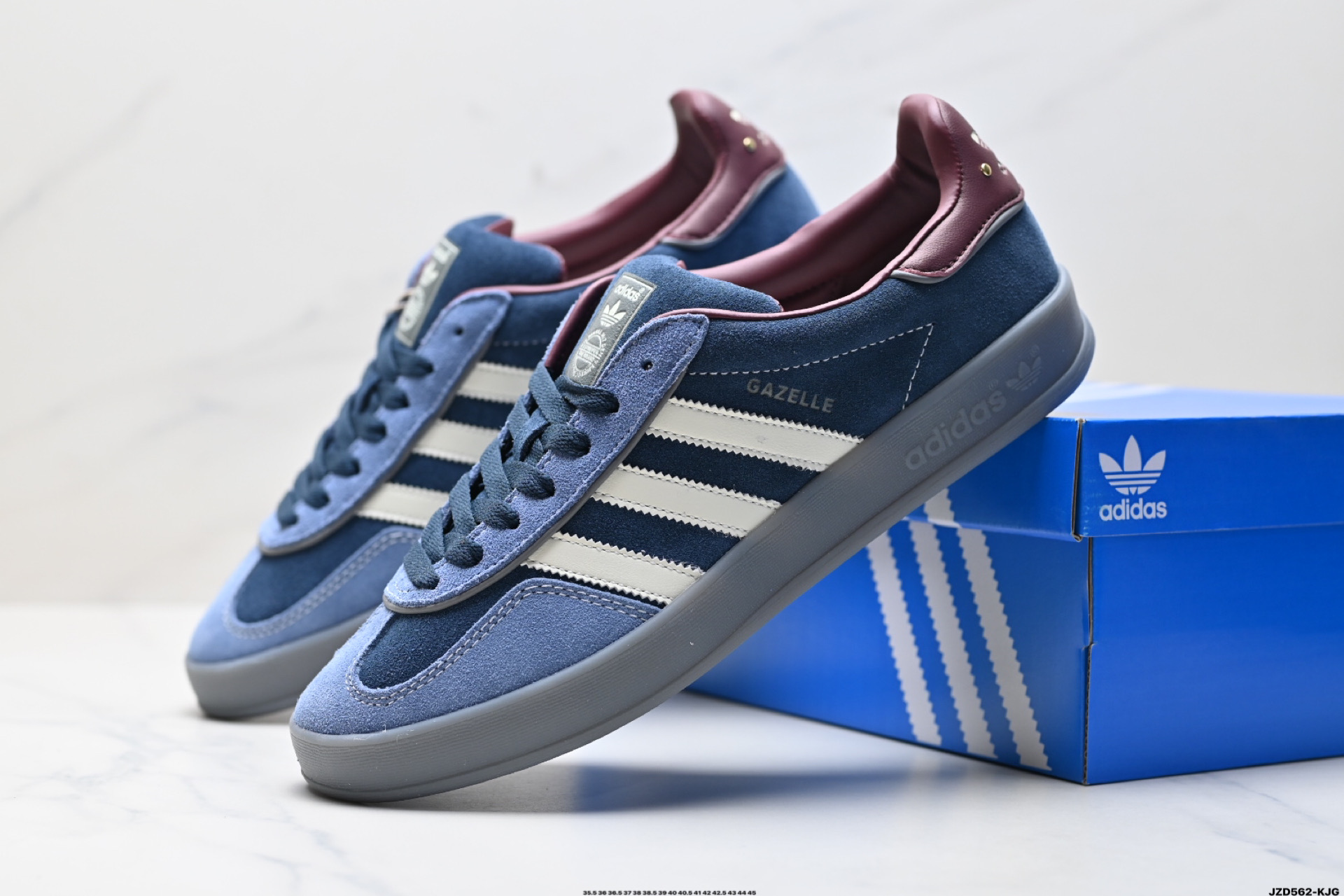 150 adidas Originals Gazelle Indoor 三叶草休闲防滑耐磨低帮板鞋  JI2717
