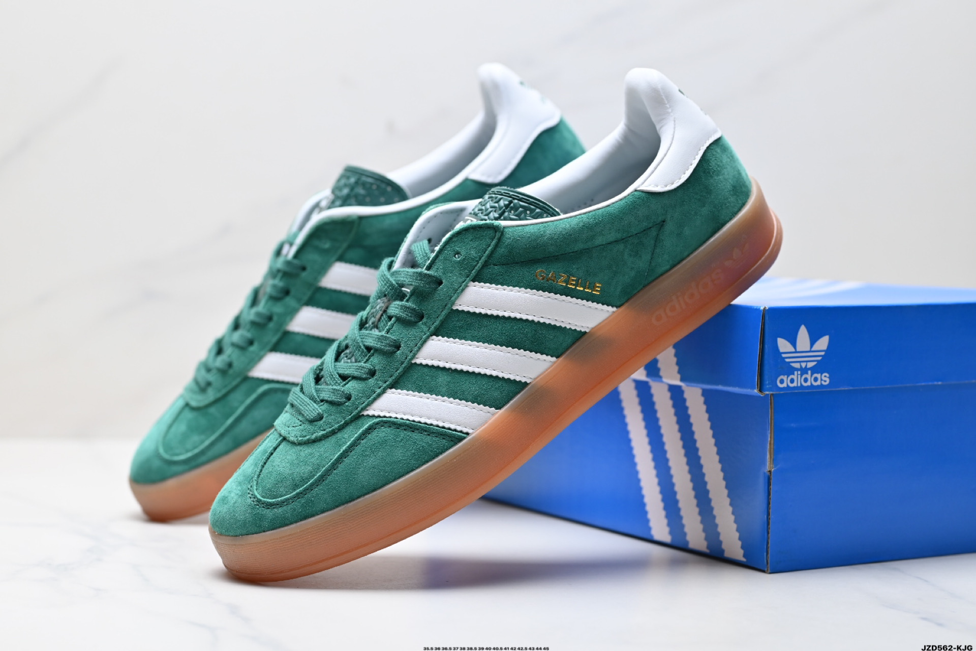 150 adidas Originals Gazelle Indoor 三叶草休闲防滑耐磨低帮板鞋  JI2717