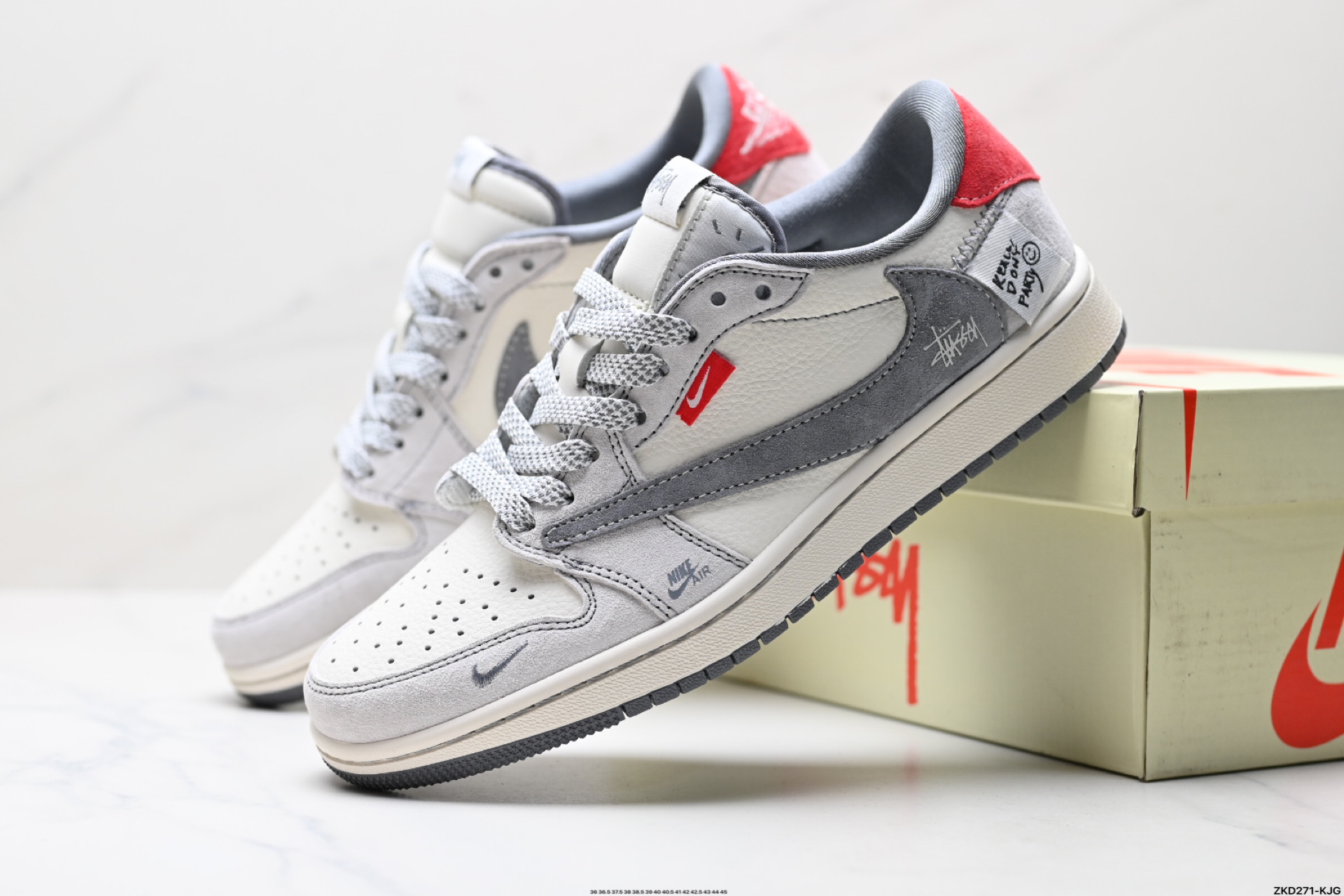 280 AJ1倒勾Travis Scott x Air Jordan 1 ” Reverse Mocha “ AJ1乔1 TS 闪电 联名倒钩 低帮文化篮球鞋   YX5066-300