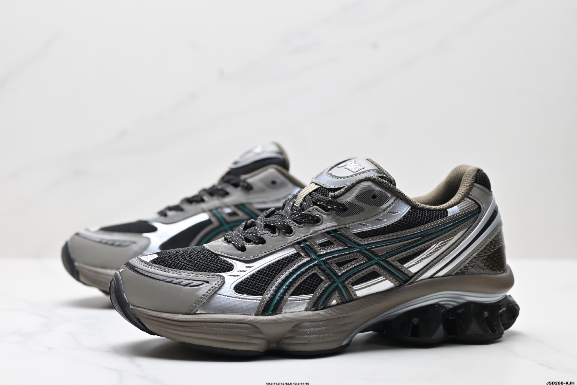 210 Asics Gel-Kinetic Fluent 亚瑟士 复古休闲运动鞋厚底增高老爹鞋 1203A591-001