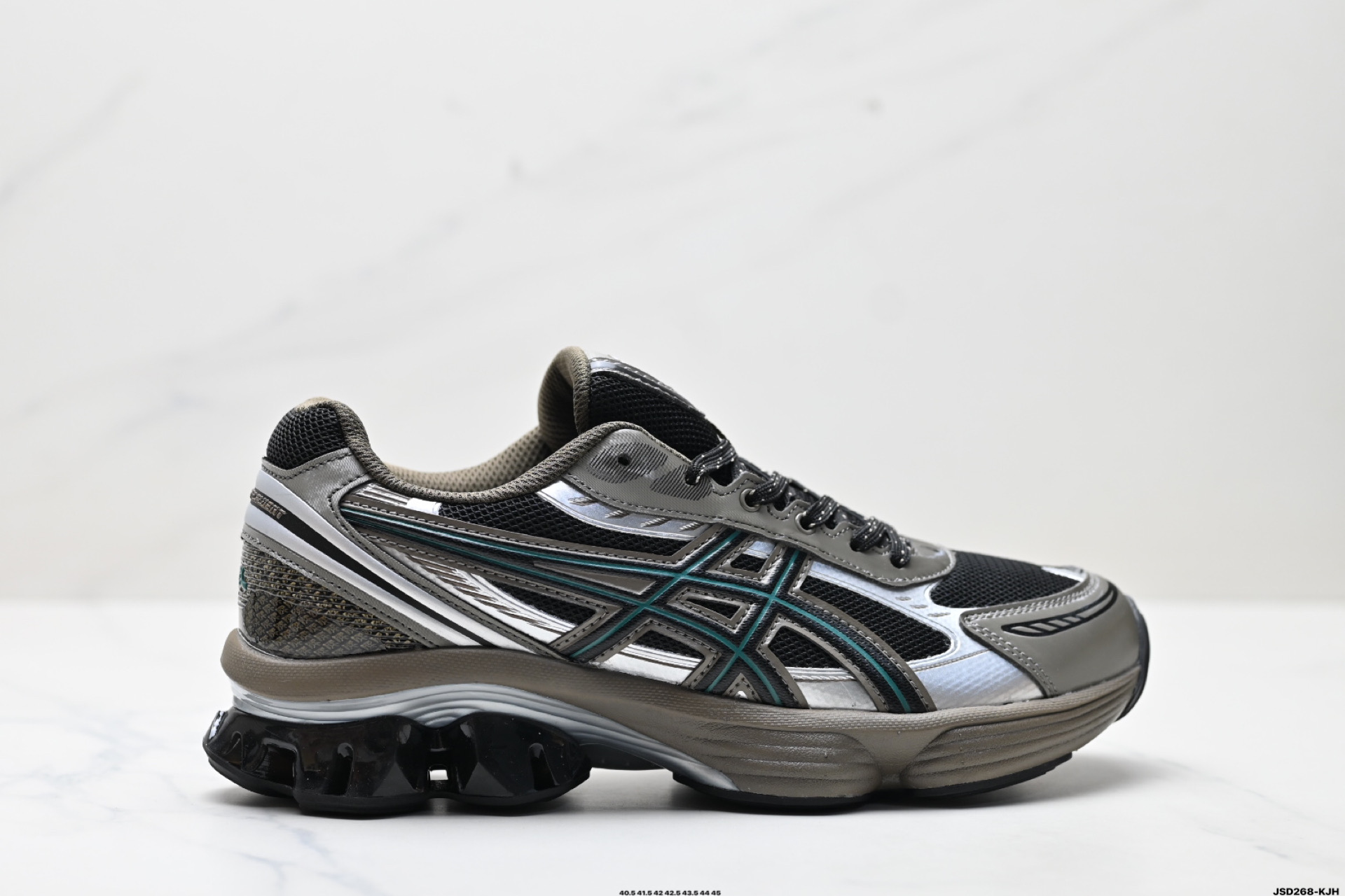 210 Asics Gel-Kinetic Fluent 亚瑟士 复古休闲运动鞋厚底增高老爹鞋 1203A591-001