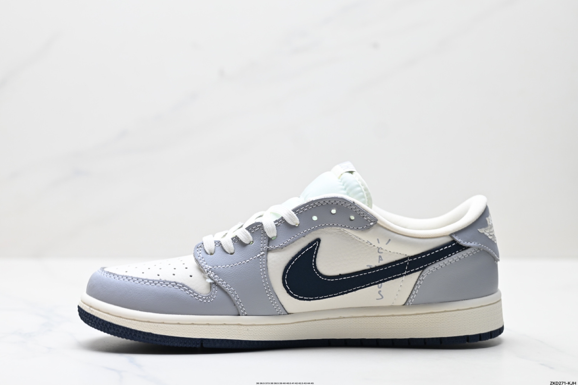 280 AJ1倒勾Travis Scott x Air Jordan 1 ” Reverse Mocha “ AJ1乔1 TS 闪电 联名倒钩 低帮文化篮球鞋 XS2024-023