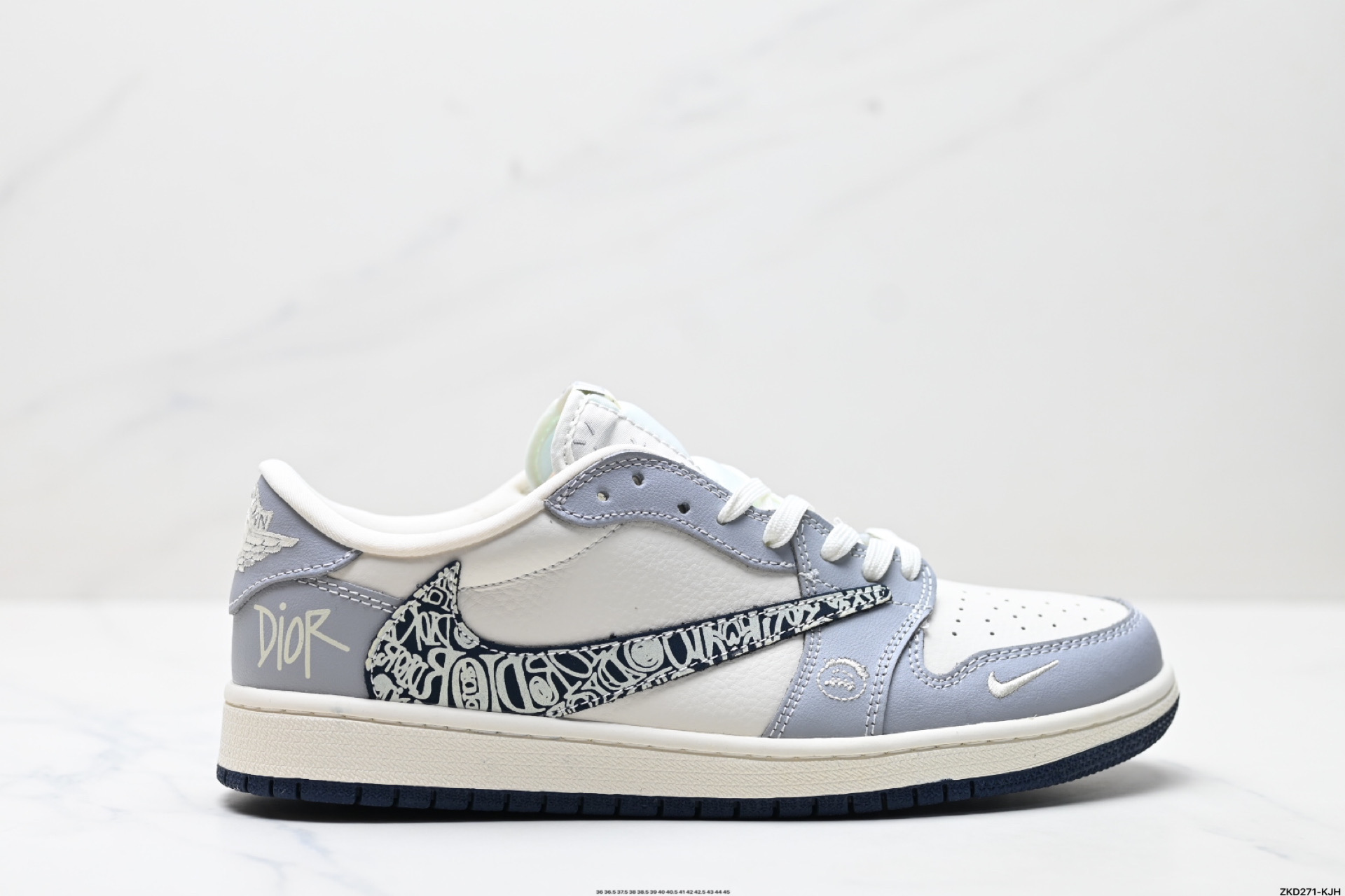 280 AJ1倒勾Travis Scott x Air Jordan 1 ” Reverse Mocha “ AJ1乔1 TS 闪电 联名倒钩 低帮文化篮球鞋 XS2024-023