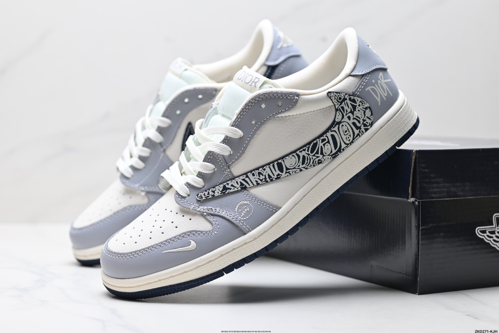 280 AJ1倒勾Travis Scott x Air Jordan 1 ” Reverse Mocha “ AJ1乔1 TS 闪电 联名倒钩 低帮文化篮球鞋 XS2024-023