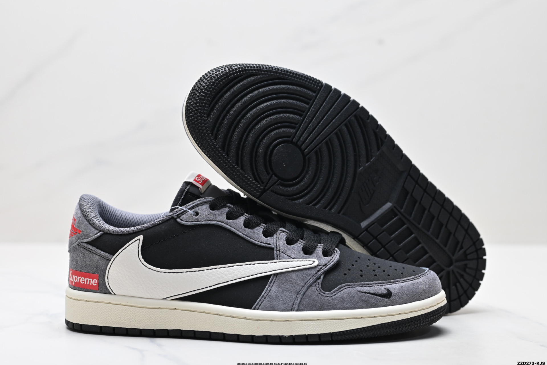 260 AJ1倒勾Travis Scott x Air Jordan 1 ” Reverse Mocha “ AJ1乔1 TS 闪电 联名倒钩 低帮文化篮球鞋 XD1568-101
