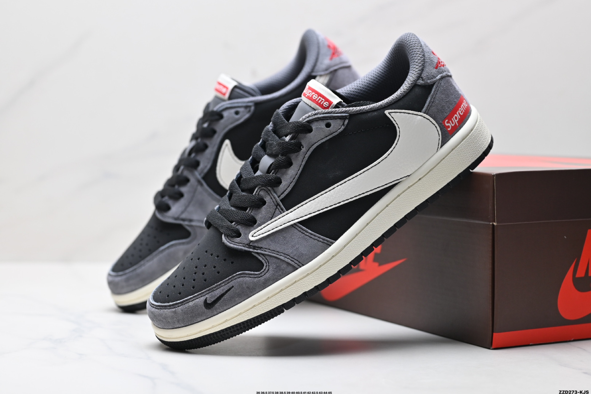 260 AJ1倒勾Travis Scott x Air Jordan 1 ” Reverse Mocha “ AJ1乔1 TS 闪电 联名倒钩 低帮文化篮球鞋 XD1568-101