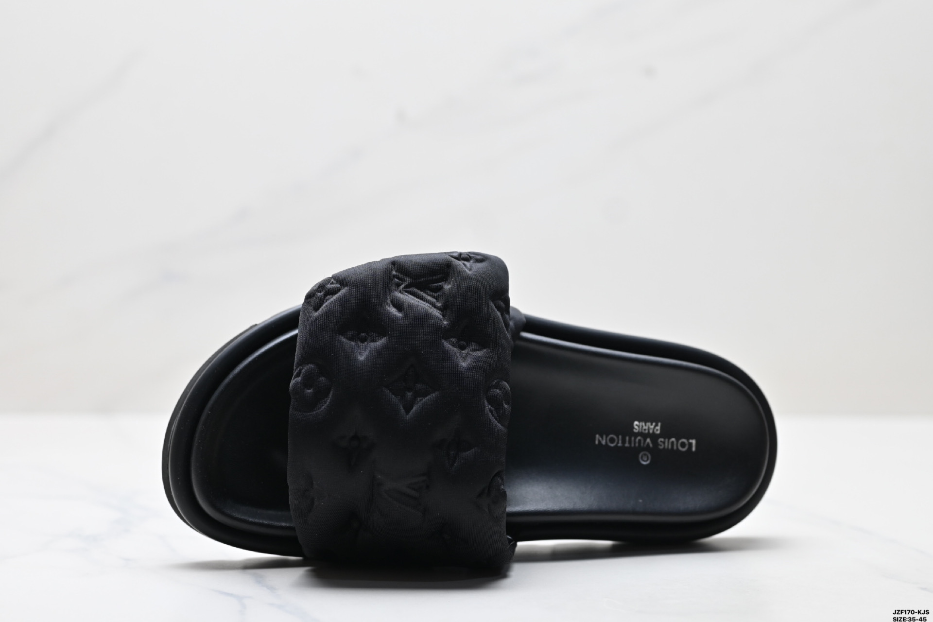 Louis Vuitton Pool Pillow Comfort Flat Sandal Monogram Embossed Black 3 i1744905822479 9434 0 1