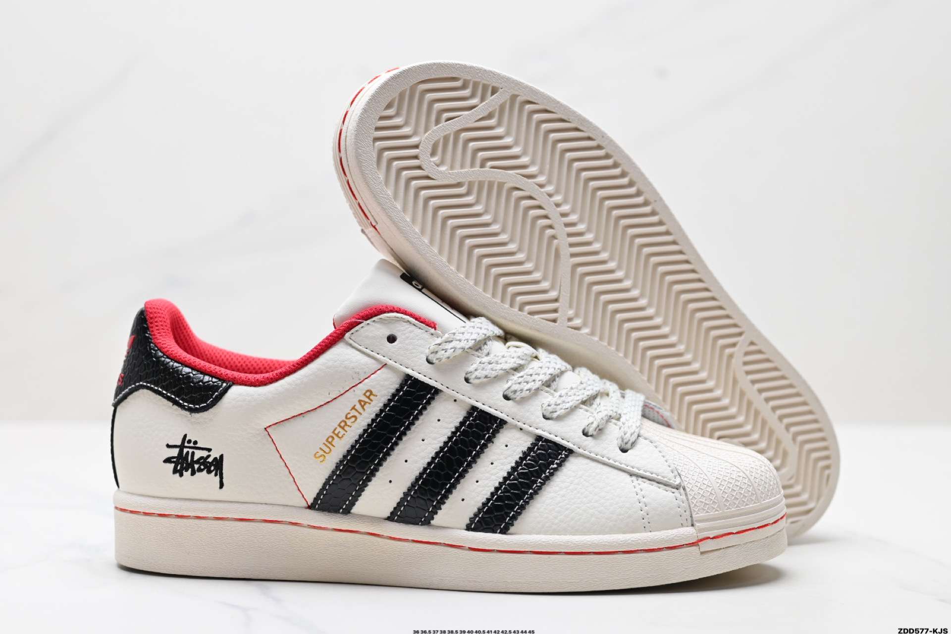 240 阿迪达斯Adidas三叶草 Originals Superstar贝壳头’DIY’系列低帮经典百搭休闲运动板鞋 BZ2528