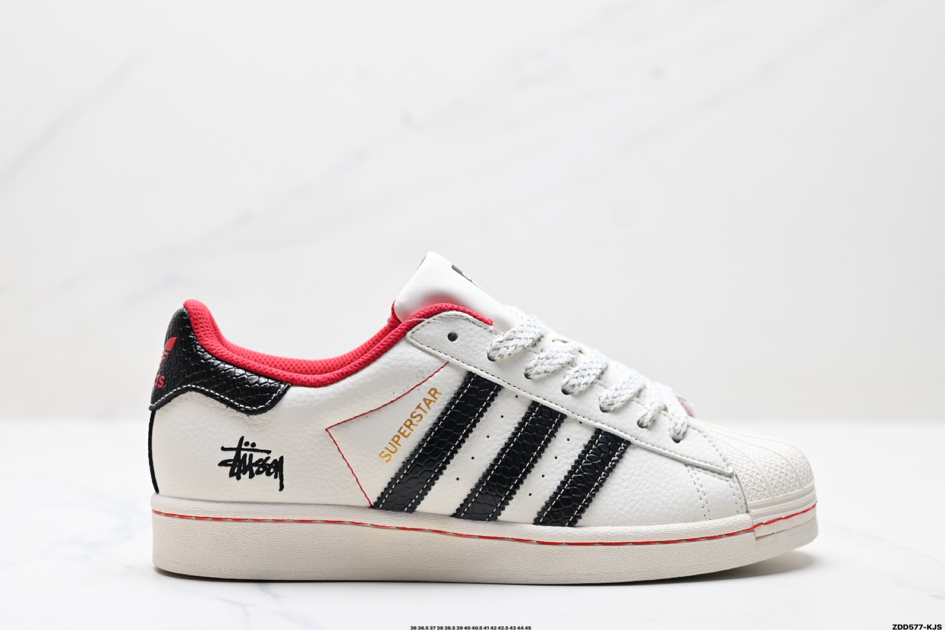 240 阿迪达斯Adidas三叶草 Originals Superstar贝壳头’DIY’系列低帮经典百搭休闲运动板鞋 BZ2528