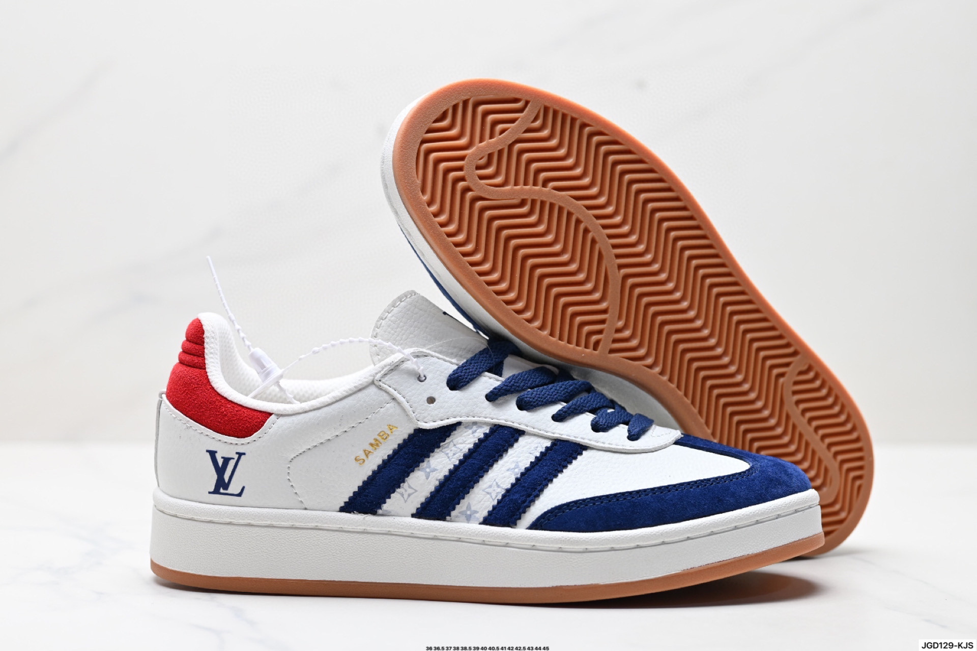 190 Adidas Originals Samba ‘DIY’桑巴舞系列 阿迪达斯 三叶草绅士德训足球风百搭低帮休闲运动板鞋 LJ9905