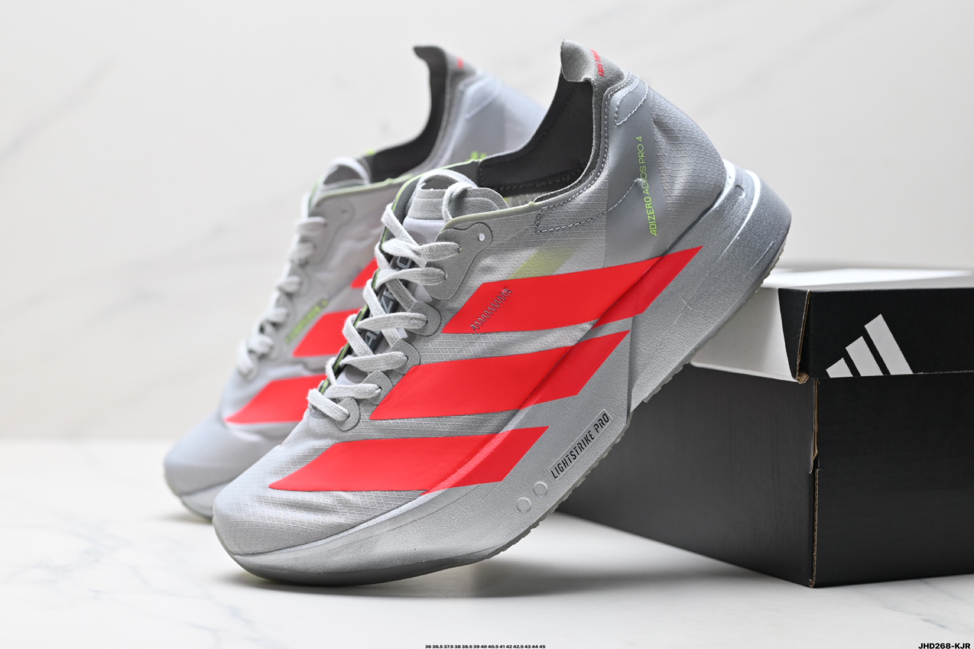 200 Adidas Adizero Adios Pro 4M 马拉松飞线贾卡轻质透气休闲运动跑步鞋 JR6354