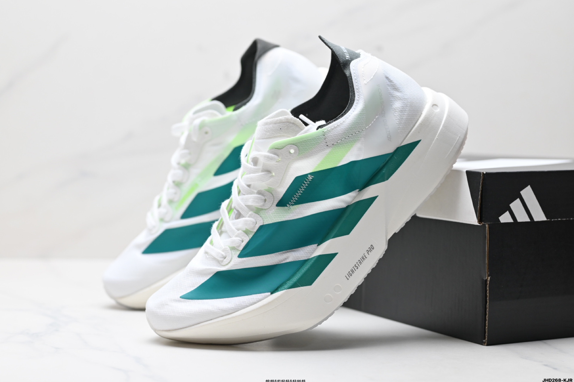 200 Adidas Adizero Adios Pro 4M 马拉松飞线贾卡轻质透气休闲运动跑步鞋 JR6354
