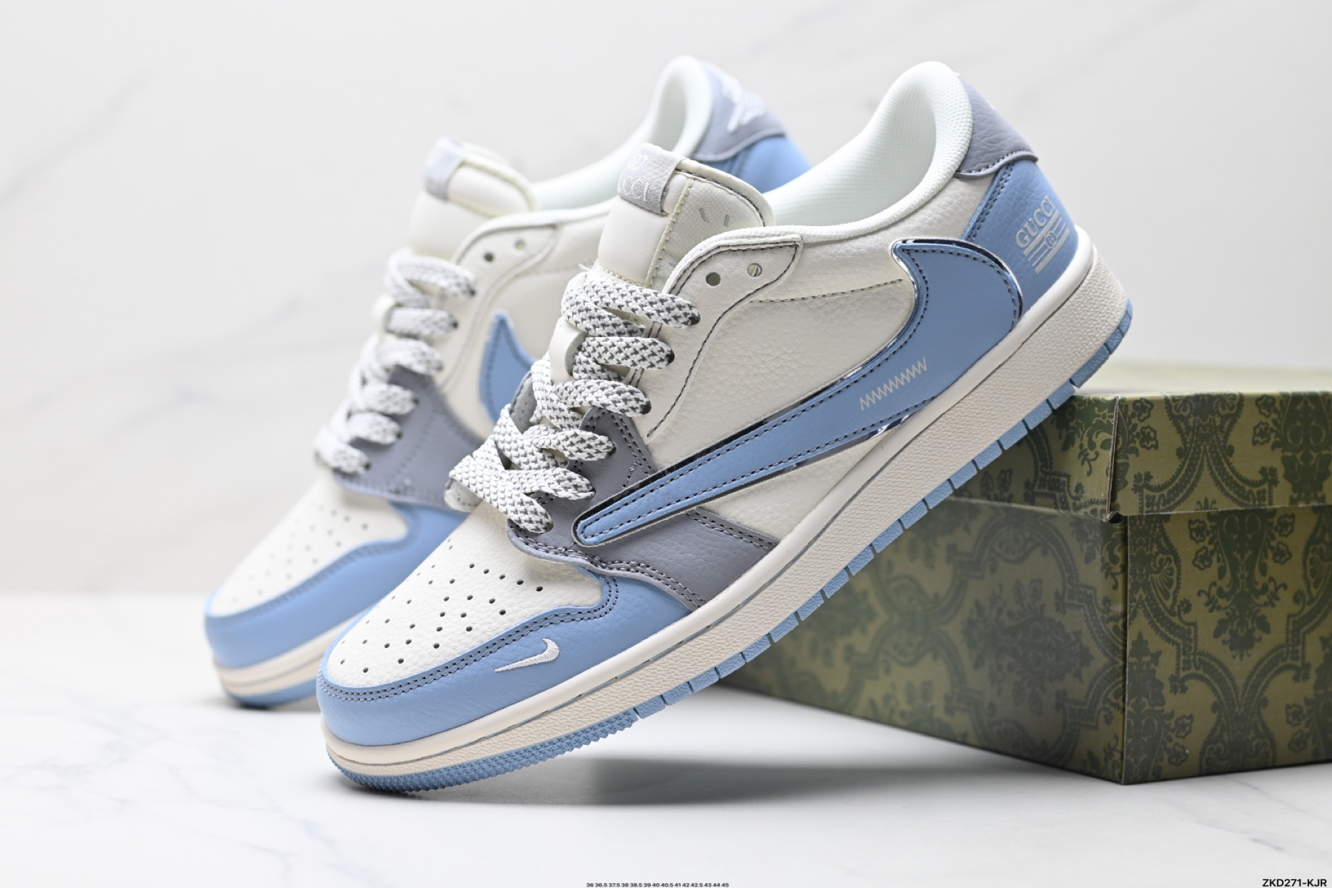 280 AJ1倒勾Travis Scott x Air Jordan 1 ” Reverse Mocha “ AJ1乔1 TS 闪电 联名倒钩 低帮文化篮球鞋 ZH2598-241