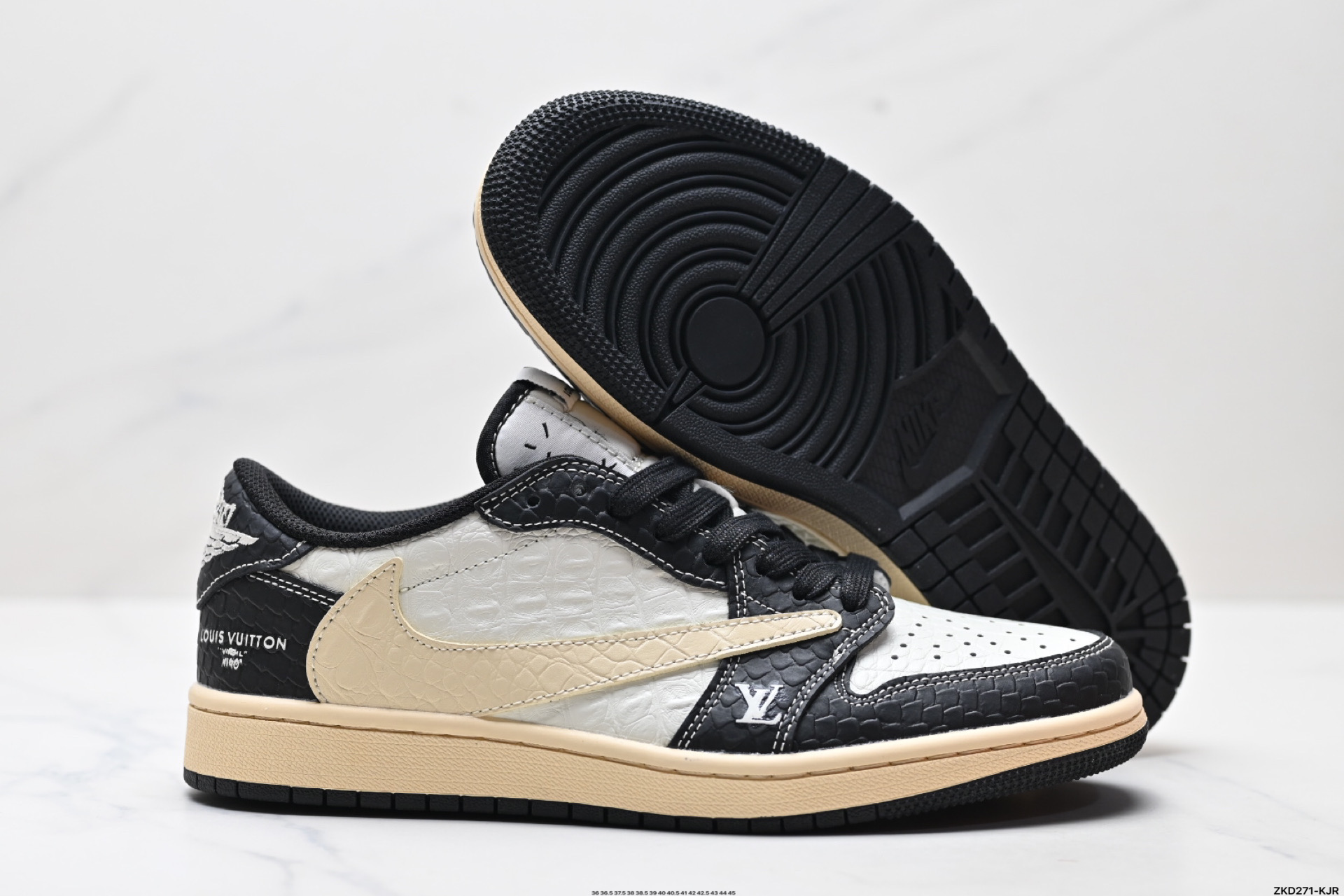 280 AJ1倒勾Travis Scott x Air Jordan 1 ” Reverse Mocha “ AJ1乔1 TS 闪电 联名倒钩 低帮文化篮球鞋 XX3168-152