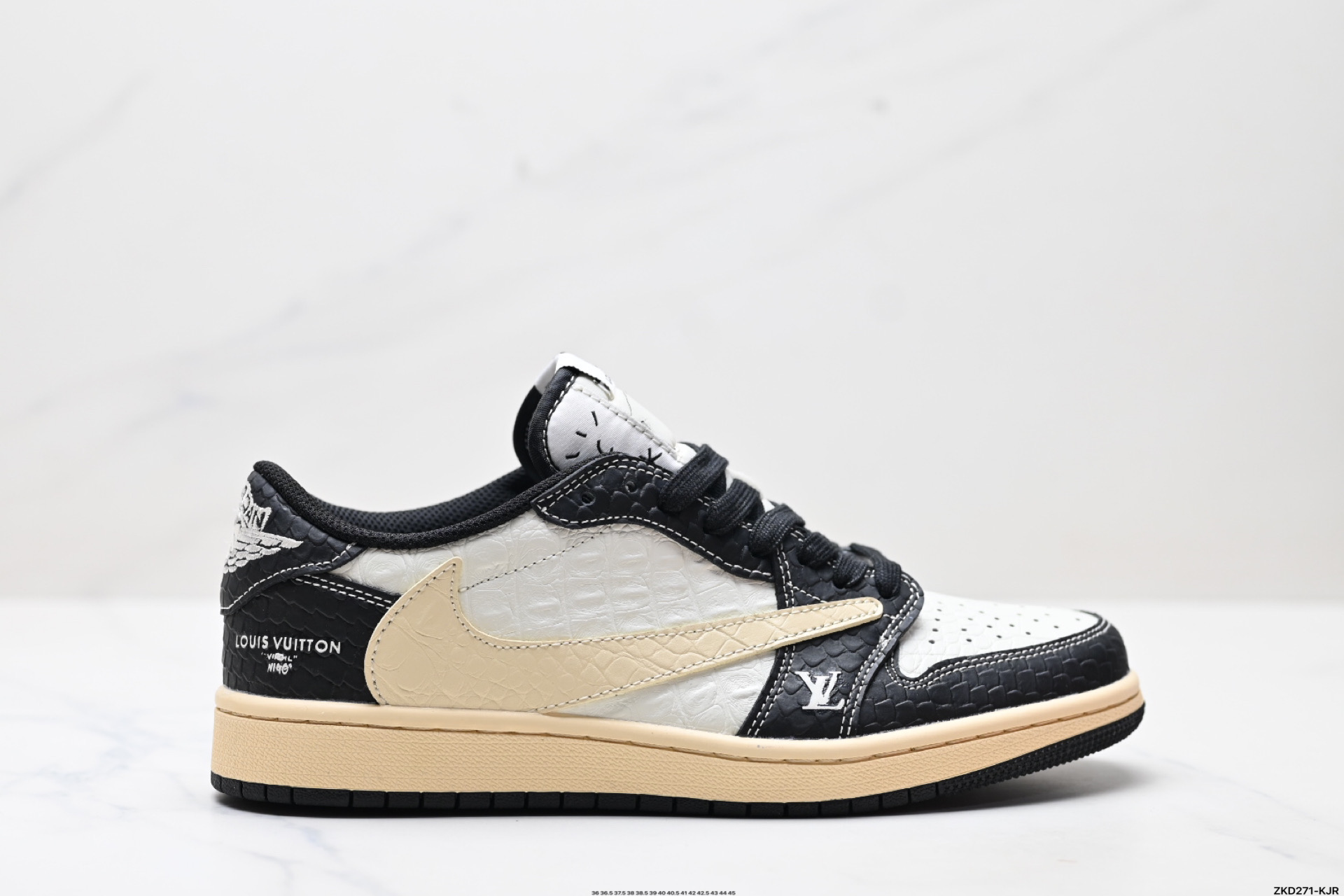 280 AJ1倒勾Travis Scott x Air Jordan 1 ” Reverse Mocha “ AJ1乔1 TS 闪电 联名倒钩 低帮文化篮球鞋 XX3168-152