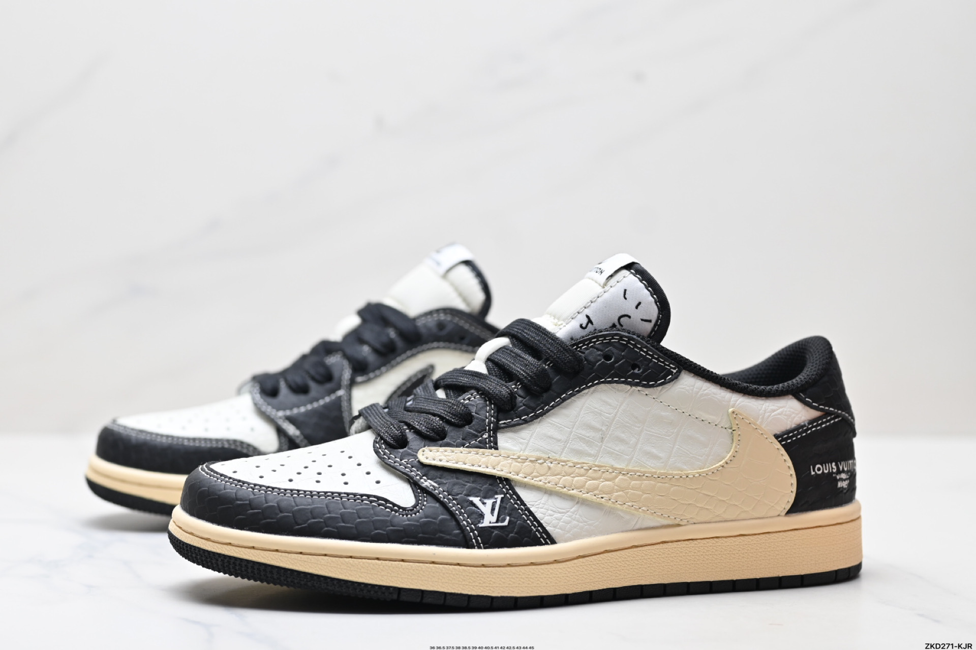 280 AJ1倒勾Travis Scott x Air Jordan 1 ” Reverse Mocha “ AJ1乔1 TS 闪电 联名倒钩 低帮文化篮球鞋 XX3168-152