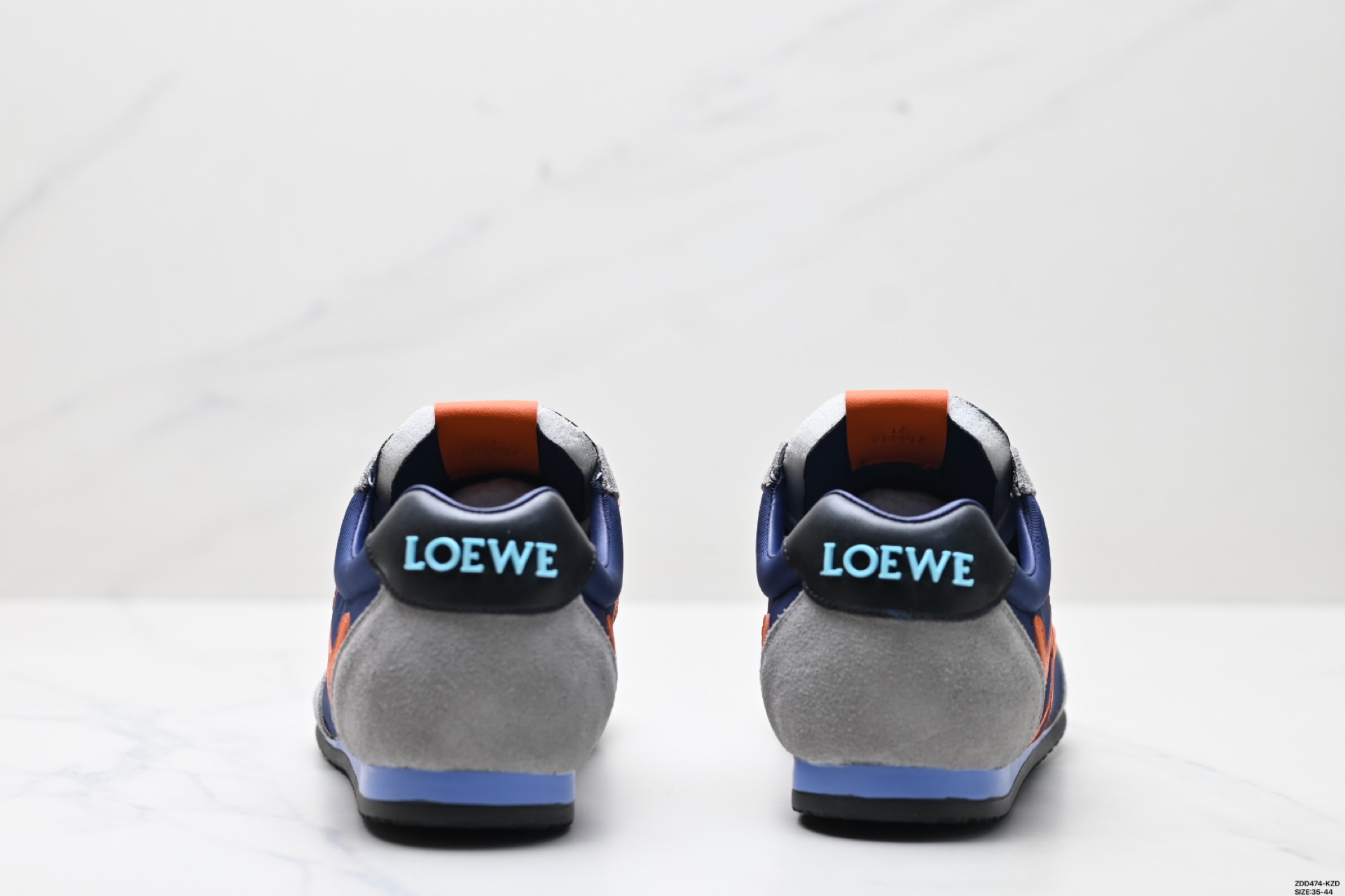 LOEWE罗意威 Ballet Runner 2.0小牛皮 圆头系带 低帮 生活休闲鞋