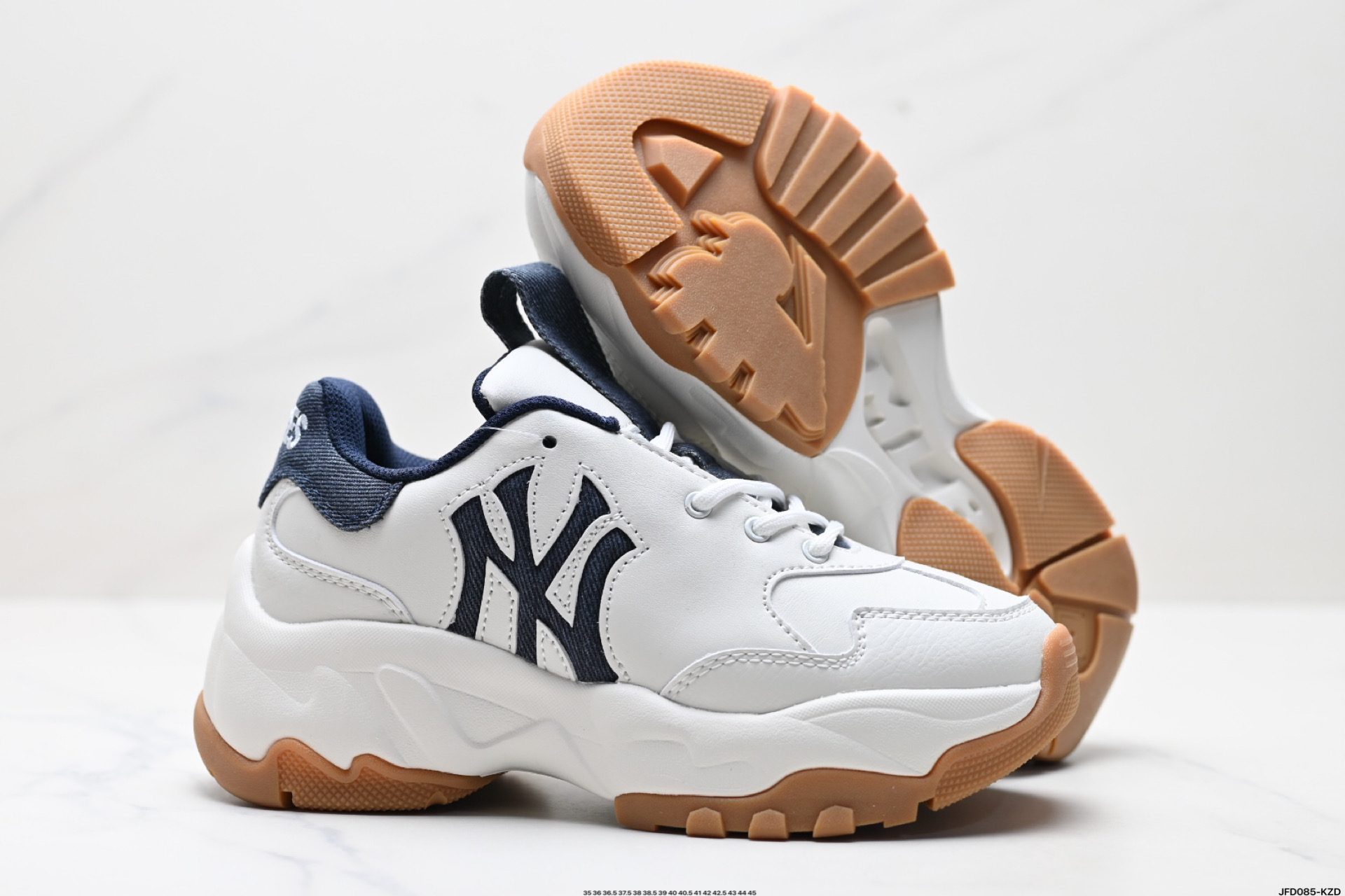 180 MLB 复古风格美国职业棒球大联盟 Bigball Chunky DENIM 系列 复古增高休闲老爹鞋 3ASHD045N