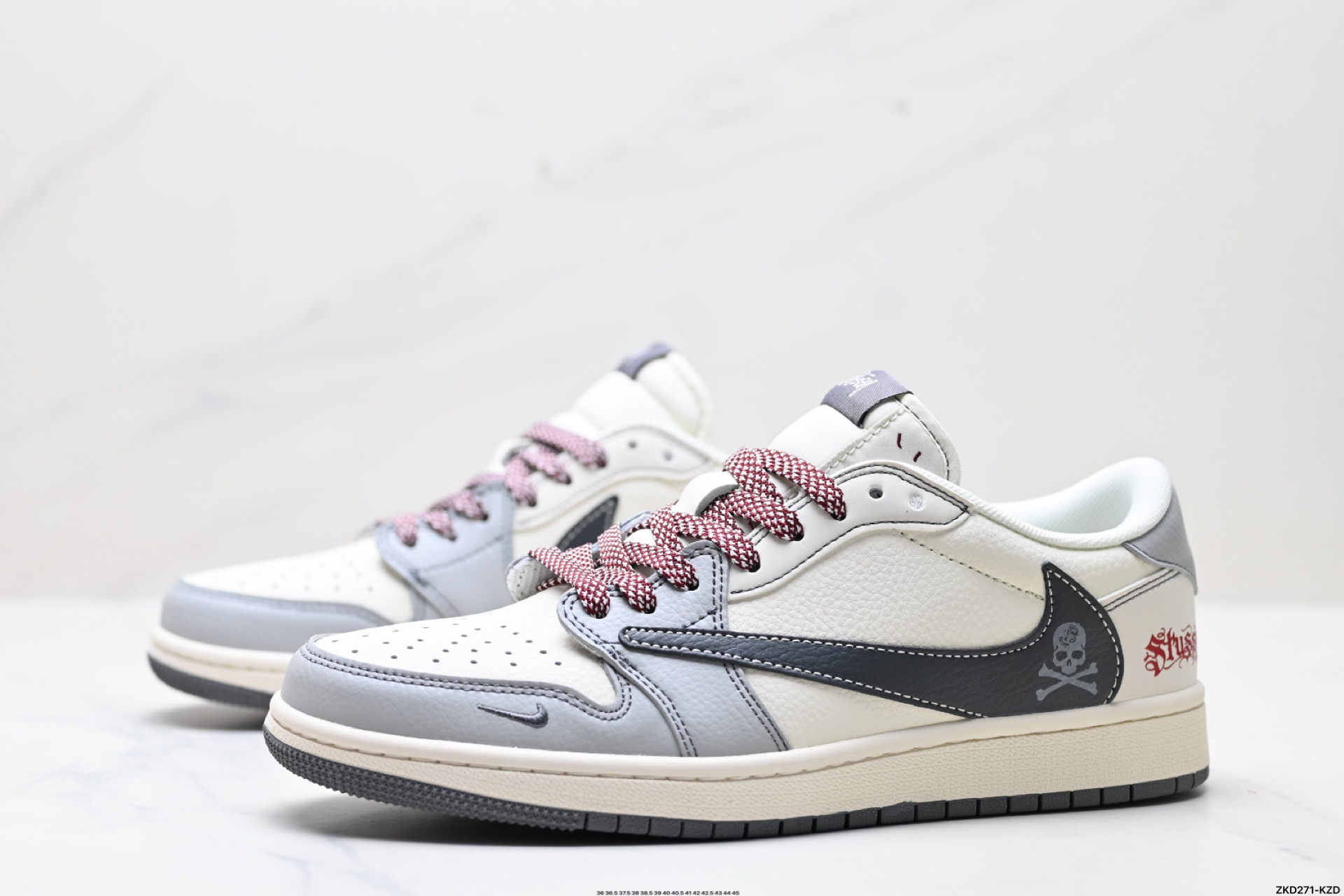 AJ1倒勾Travis Scott x Air Jordan 1 ” Reverse Mocha “ AJ1乔1 TS 闪电 联名倒钩 低帮文化篮球鞋 JJ2508-553