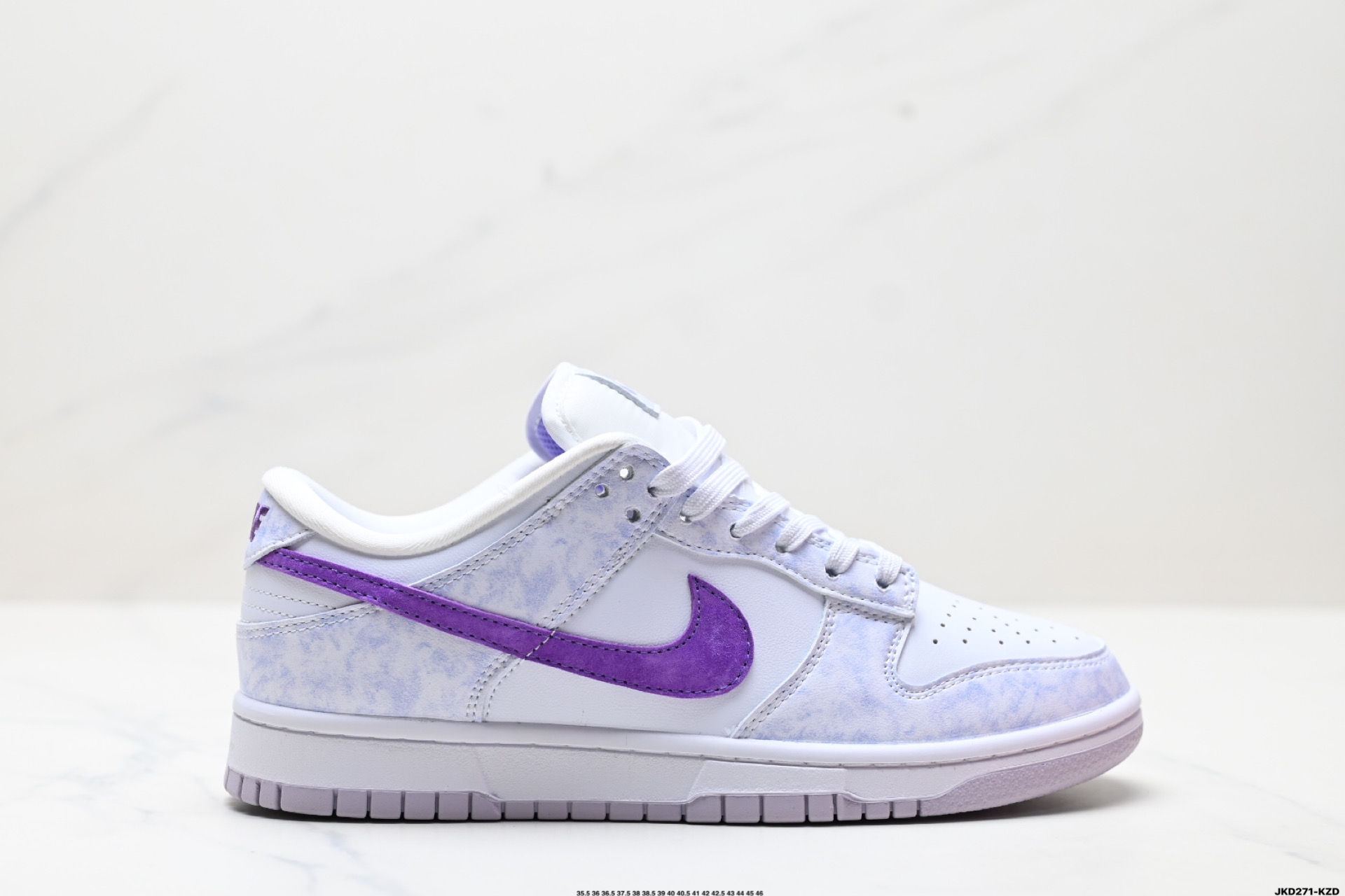 白紫DM8467-500薰衣草 公司级🌲耐克NIKE DUNK LOW 扣篮系列 复古低帮休闲运动滑板板鞋 采用脚感柔软舒适ZoomAir气垫 有效吸收滑板等极限运动在落地时带来的冲击力 为街头运动者们提供更好的保护 ID:JKD271-KZD