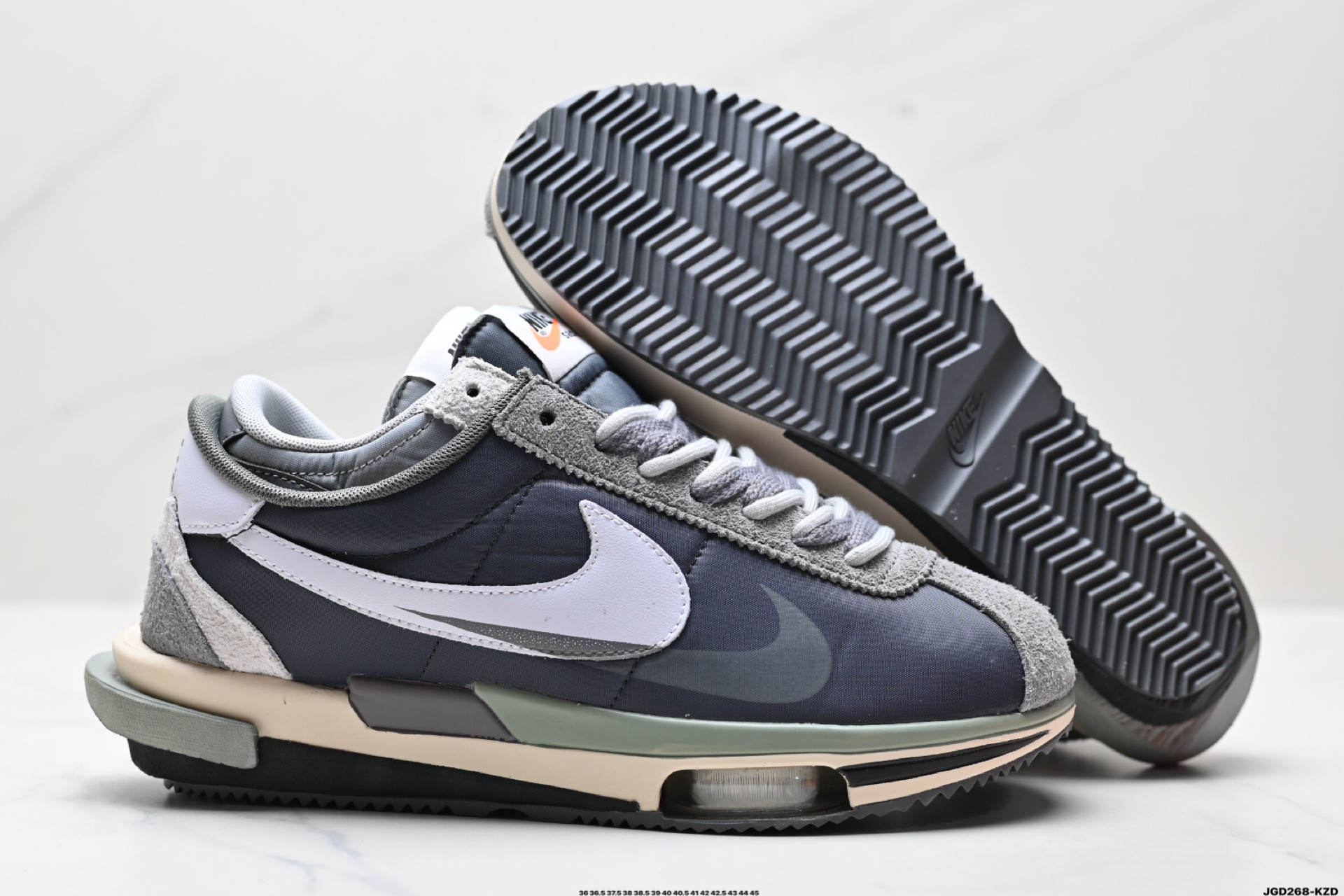 Nike Air Zoom Cortez SP Royal Fuchsia 华夫4.0系列解构厚底休闲运动慢跑鞋 DQ0581-100