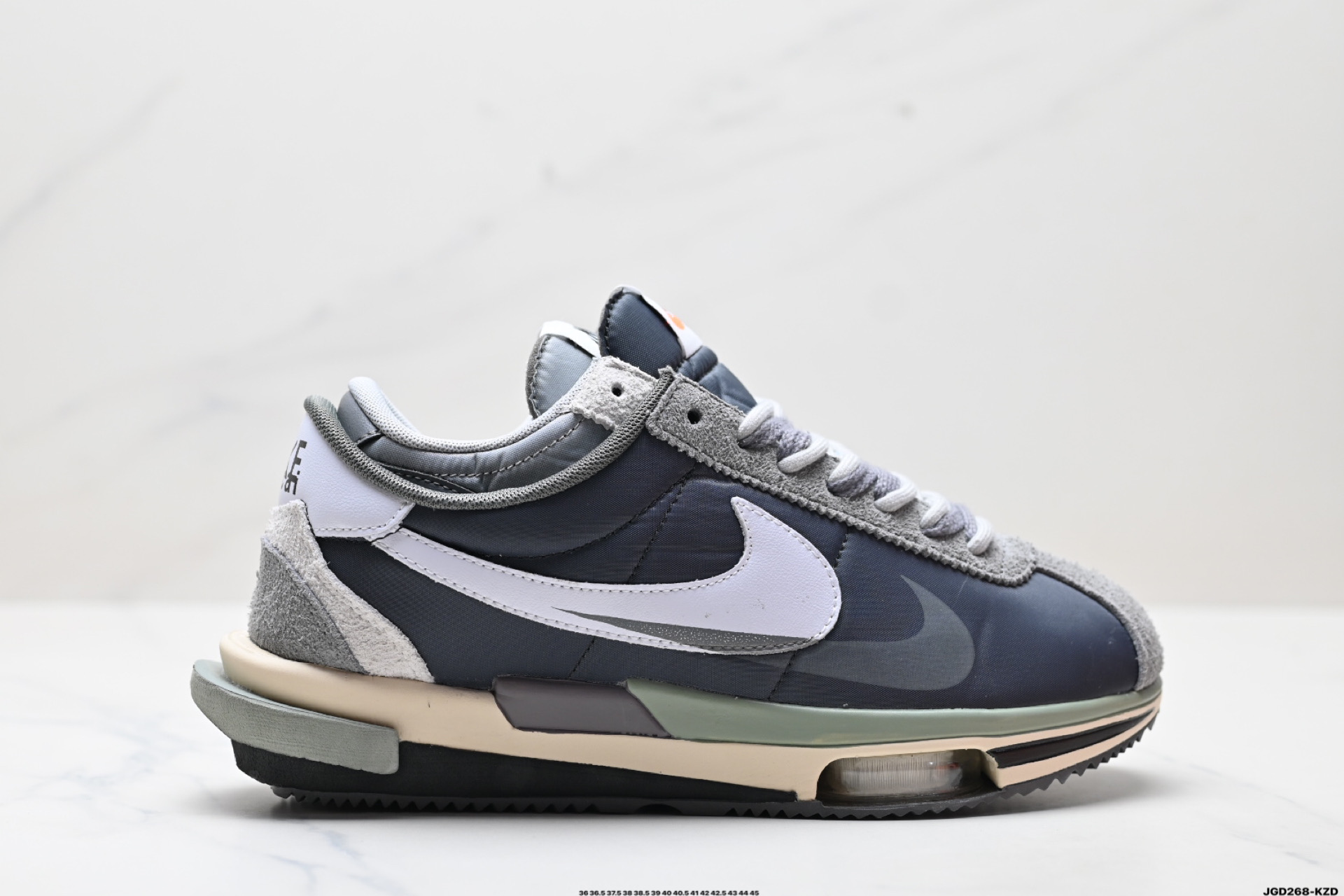 Nike Air Zoom Cortez SP Royal Fuchsia 华夫4.0系列解构厚底休闲运动慢跑鞋 DQ0581-100