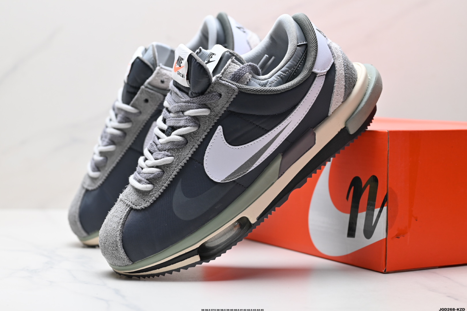 Nike Air Zoom Cortez SP Royal Fuchsia 华夫4.0系列解构厚底休闲运动慢跑鞋 DQ0581-100